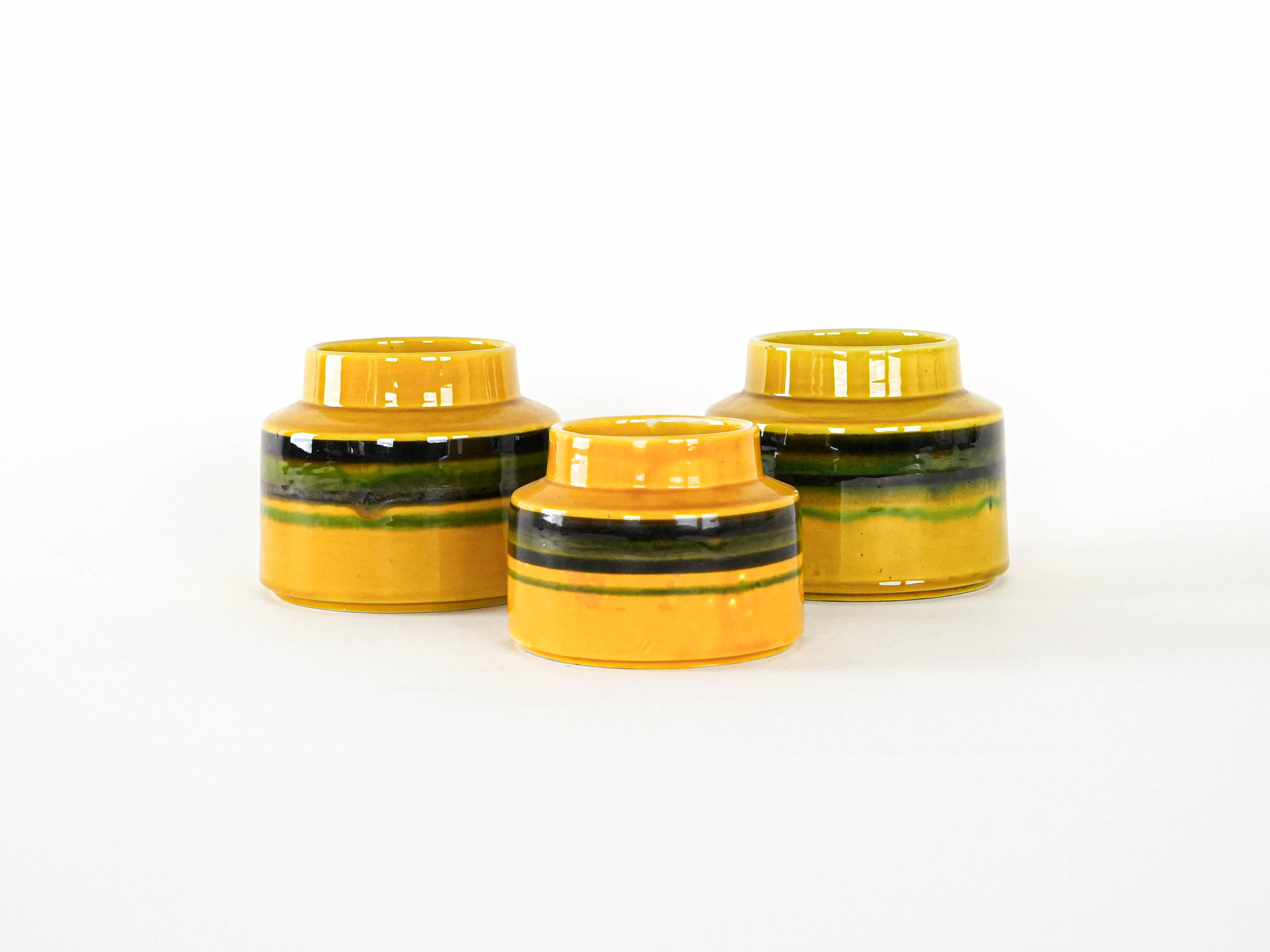 Ceramic Vases Set 3-piece Yellow