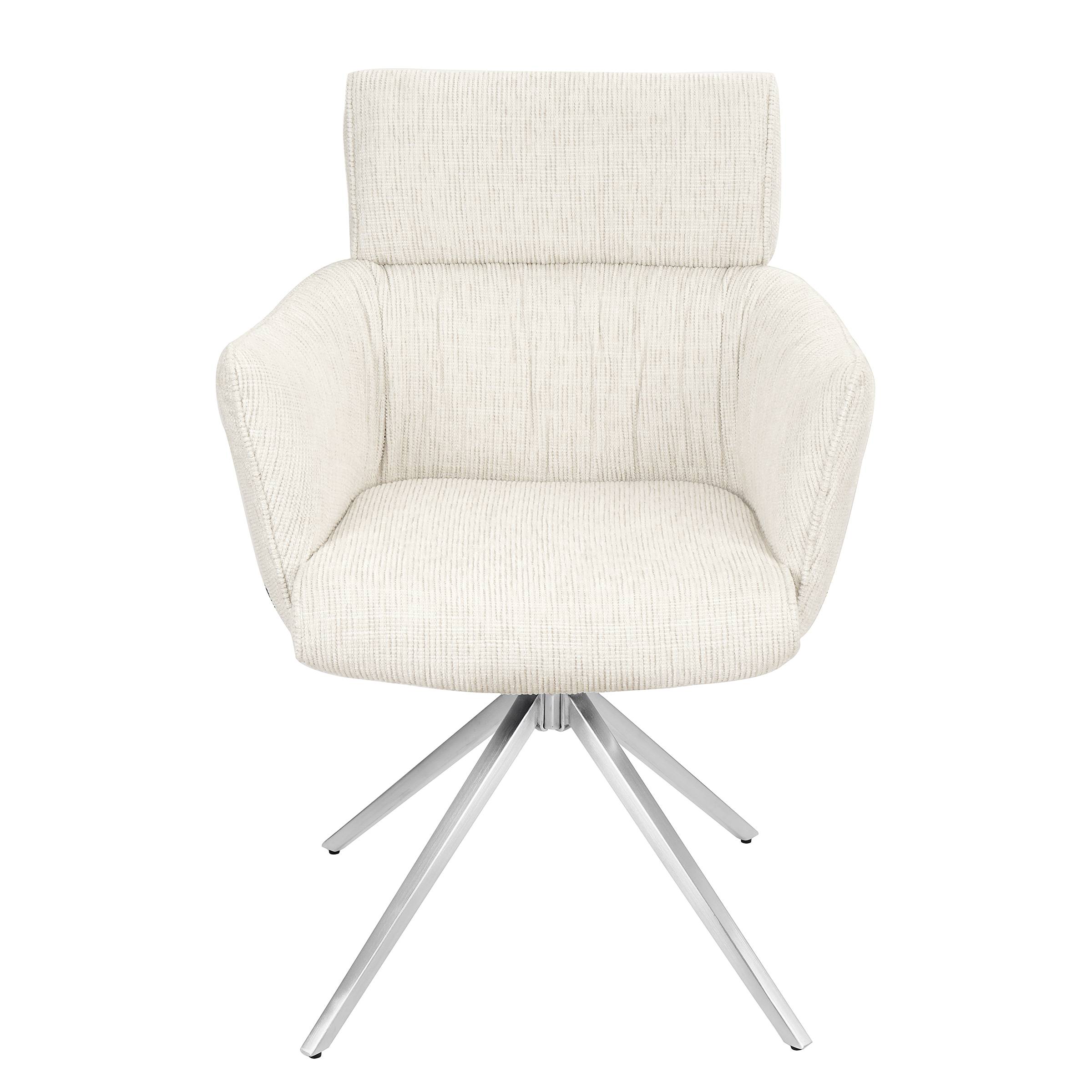 2x Drehbarer Armlehnenstuhl IMMAH Beige