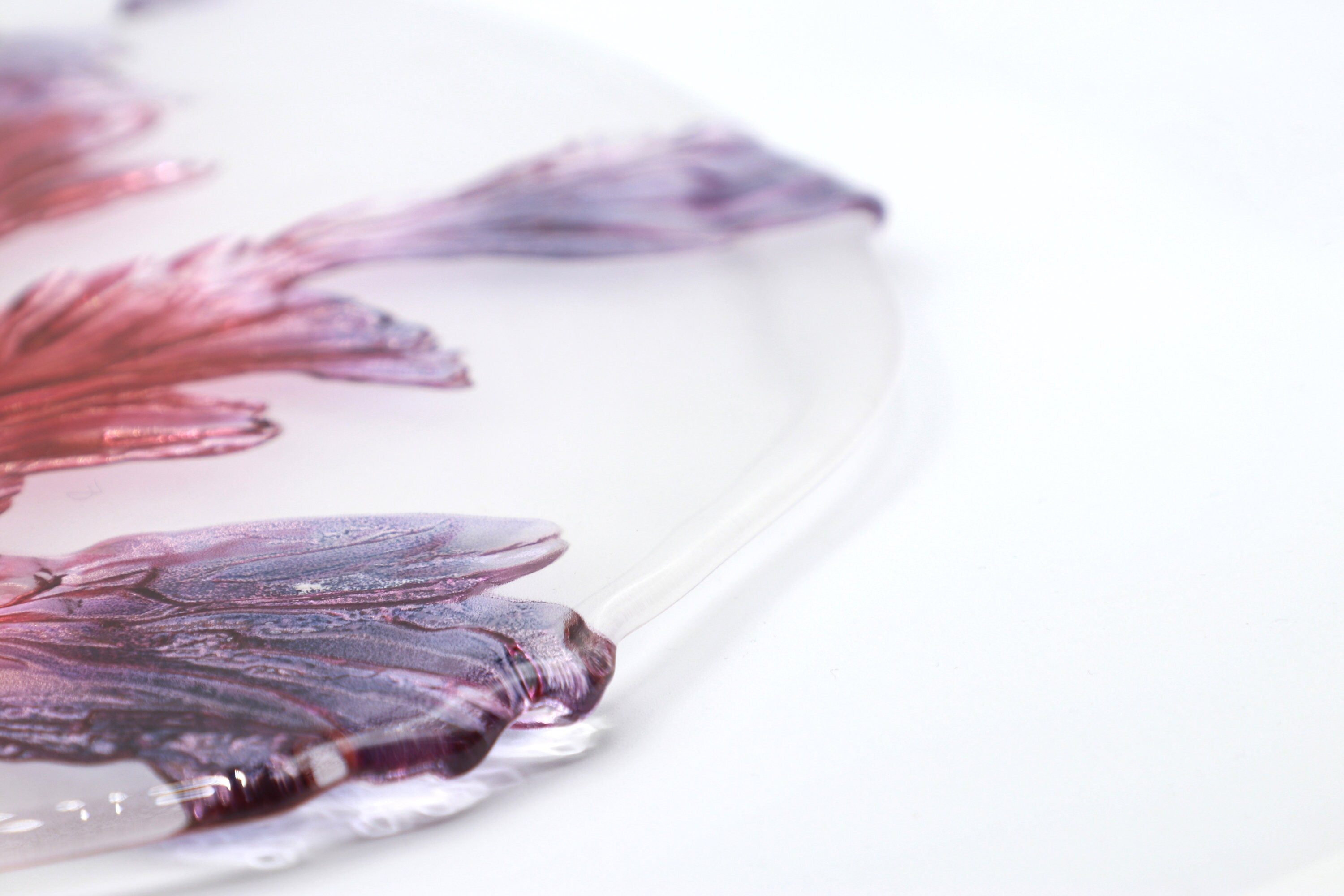 Vintage Anbietschale Glas 1980er Jahre