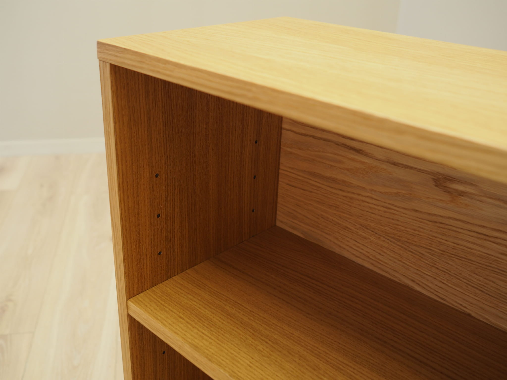 Vintage bookshelf oak brown 1990s