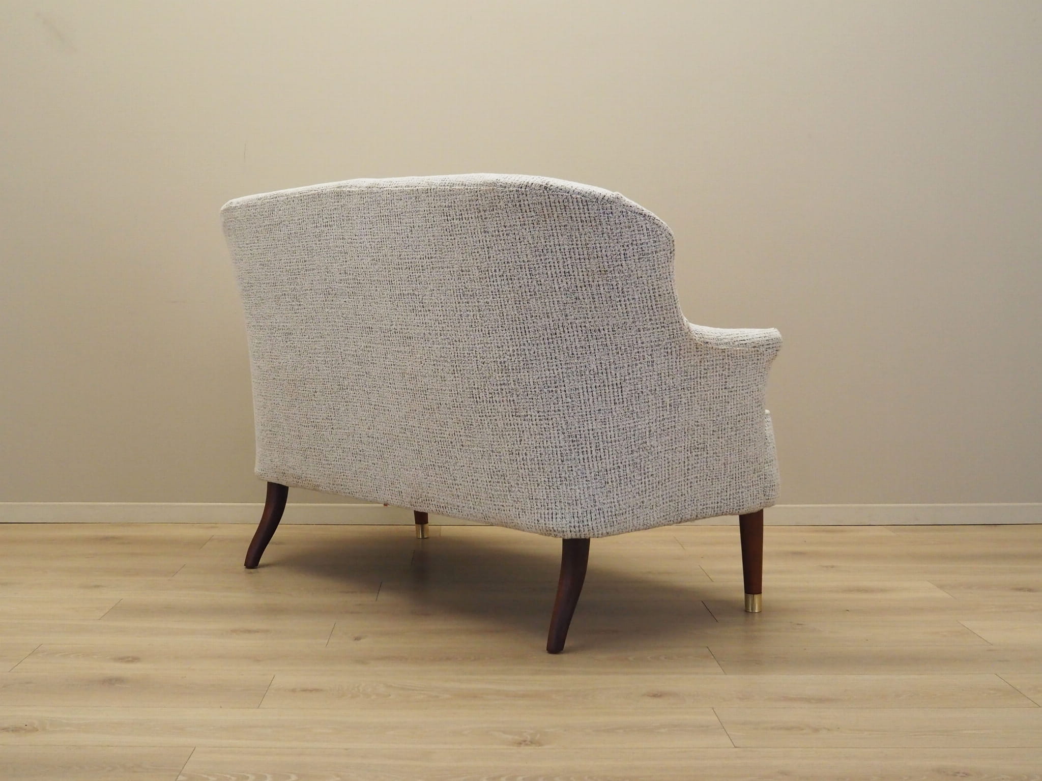 2-Sitzer Sofa Mischgewebe Weiß 1960er Jahre