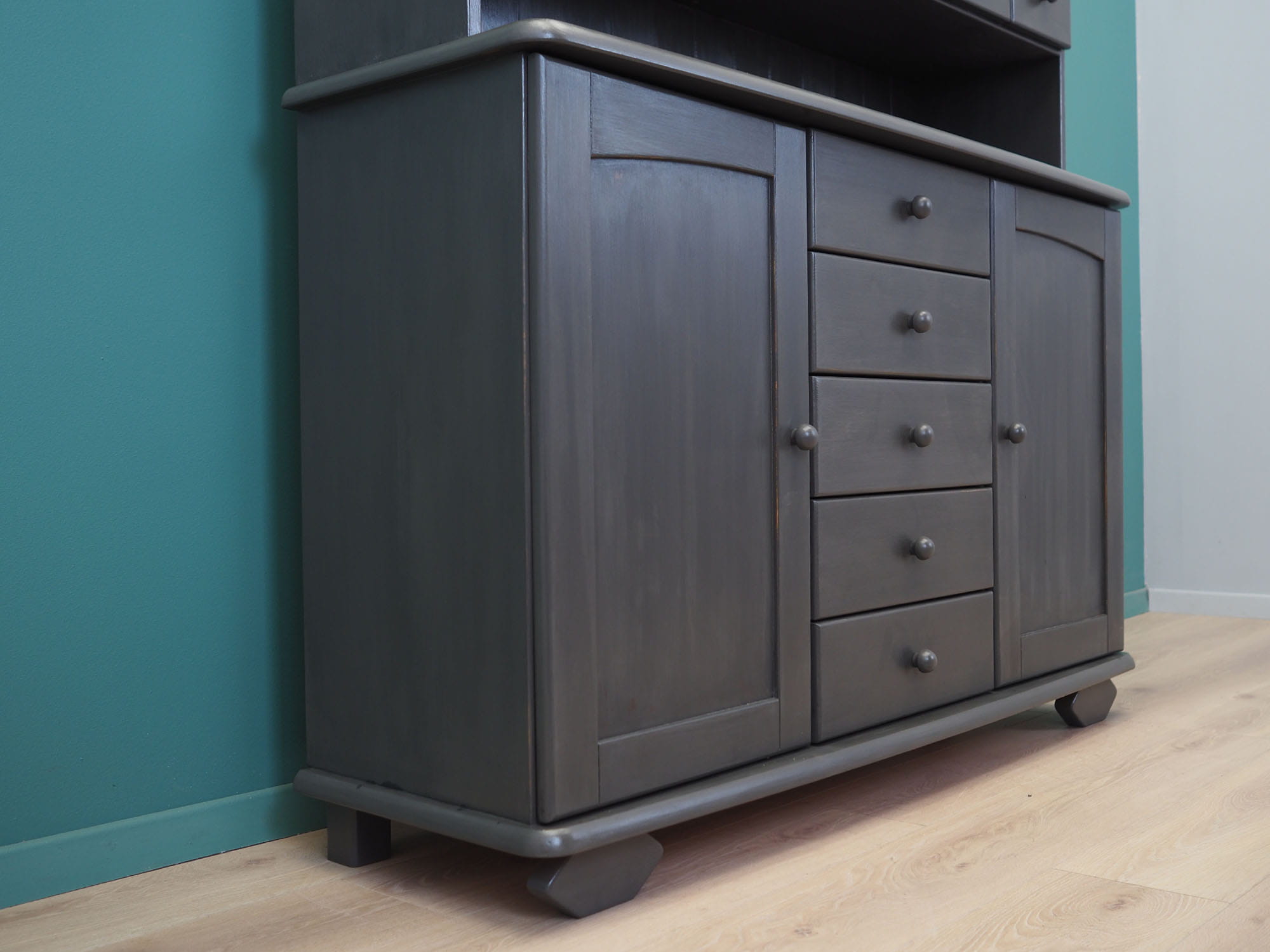 Vintage cabinet Pine grey 1980s