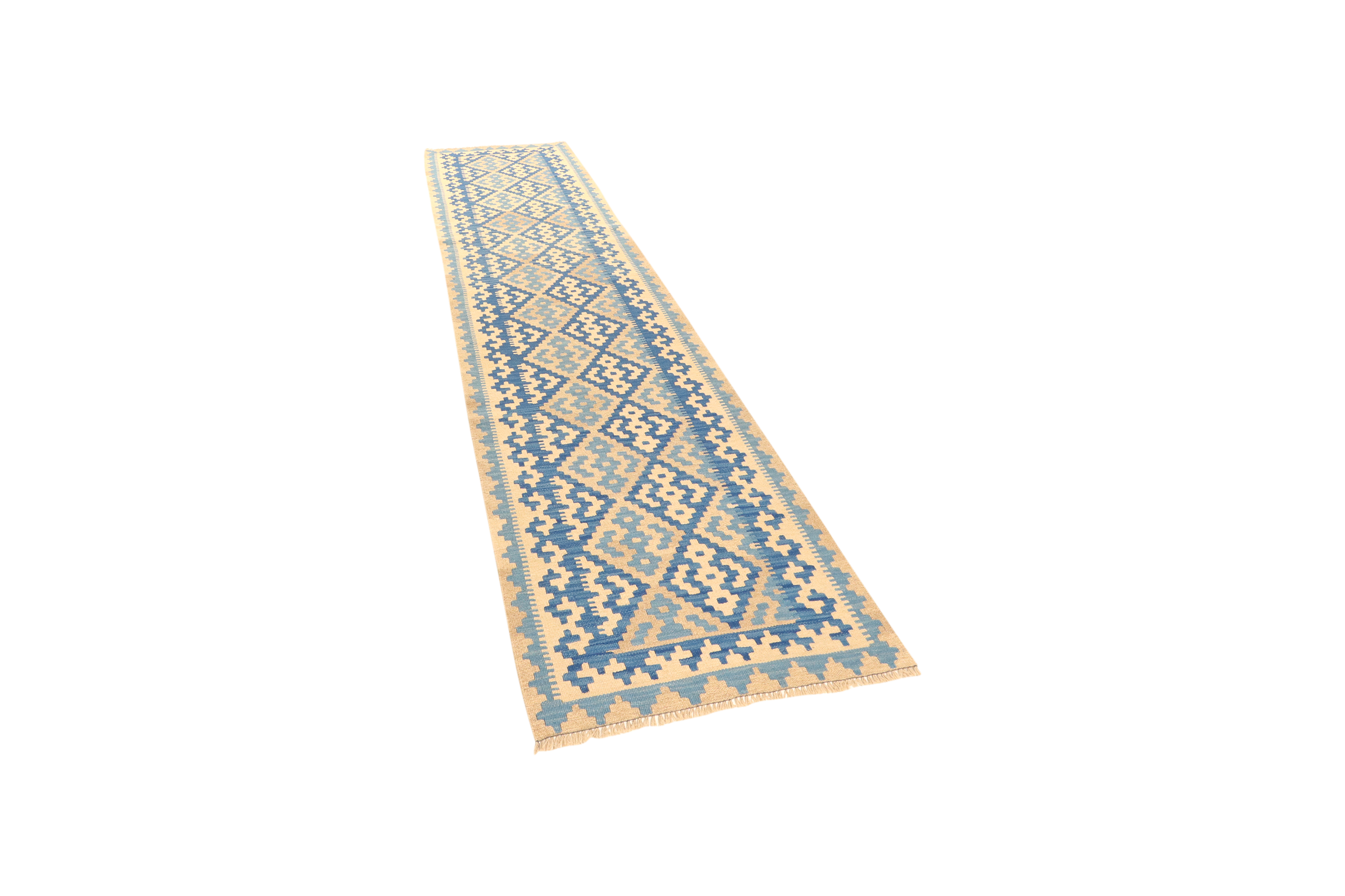 Kilim Gashgai Teppich Blau