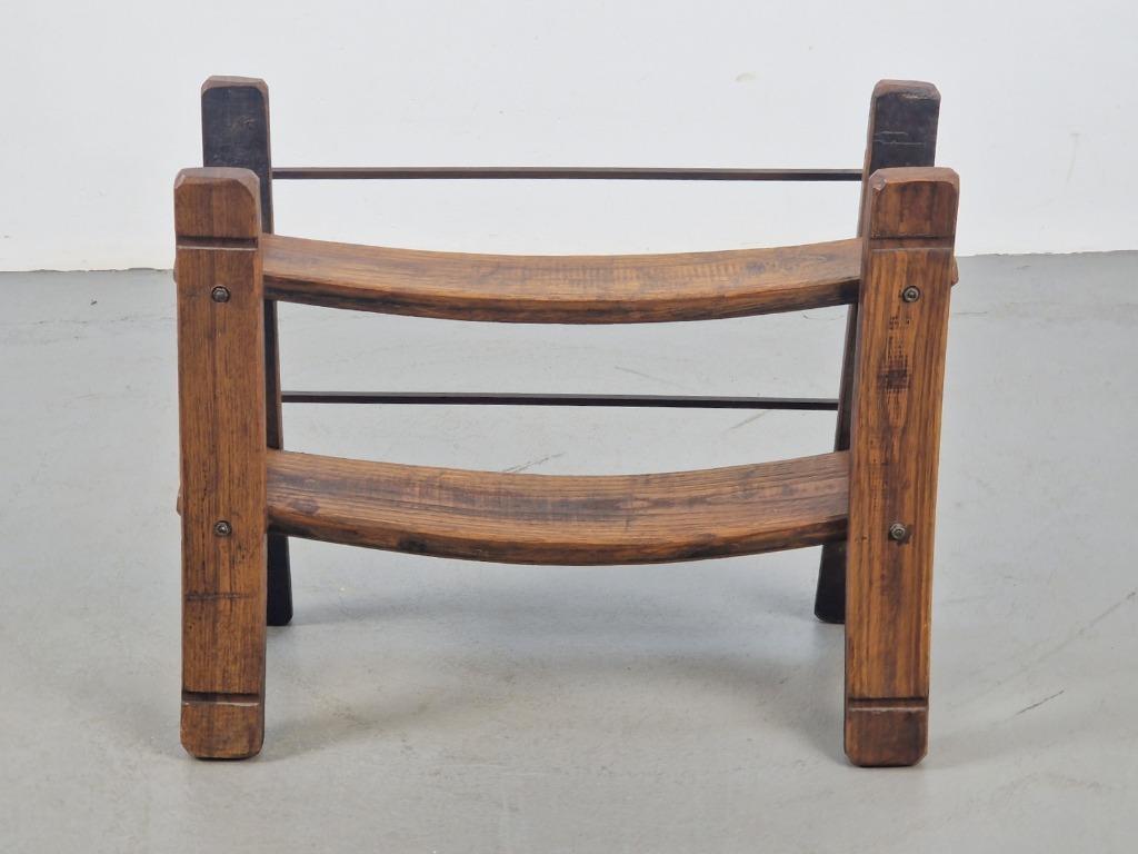 Vintage Weinregal Holz Braun 1960er Jahre