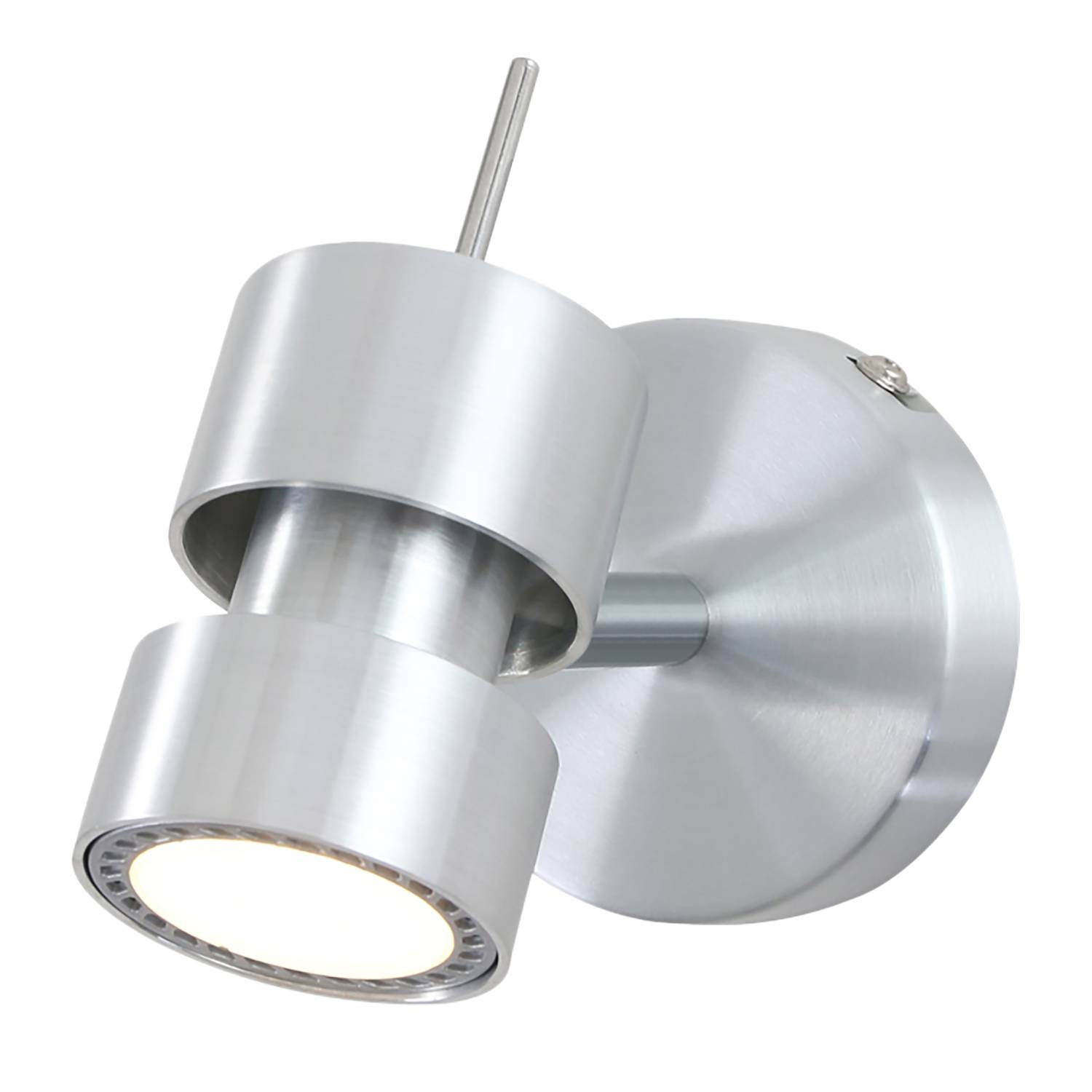 Natasja LED-Wandleuchte Stahl Silber