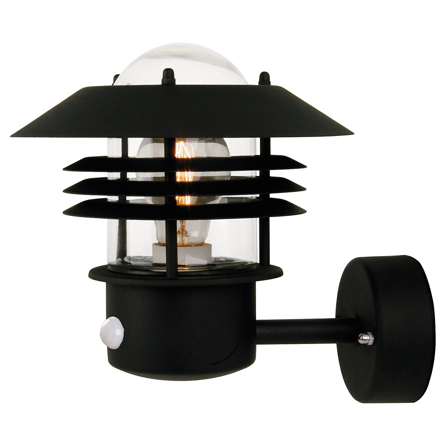 Wandleuchte Vejers Up Sensor Aluminium Schwarz