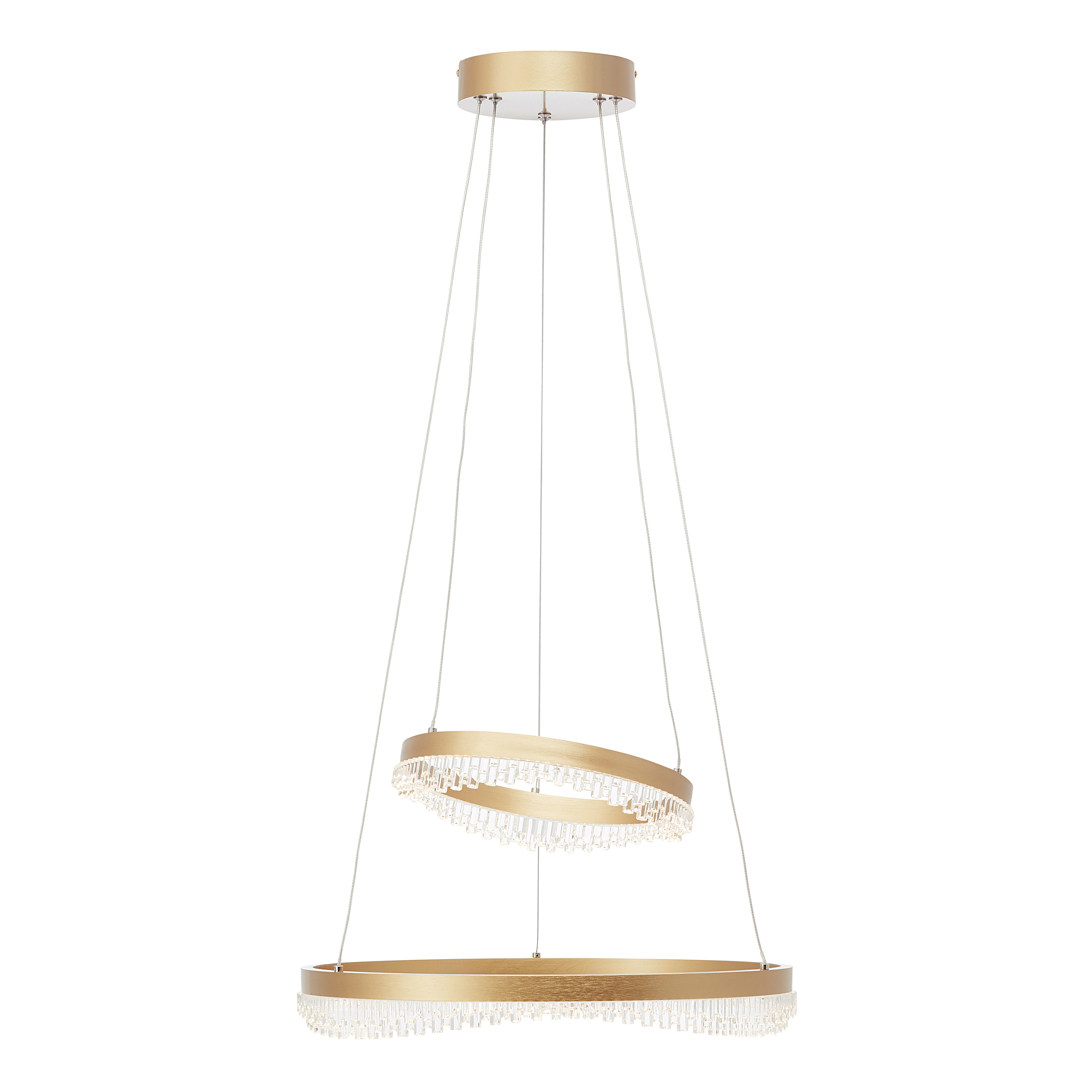 Aurora LED-Pendelleuchte Aluminium Acrylglas 2-flammig