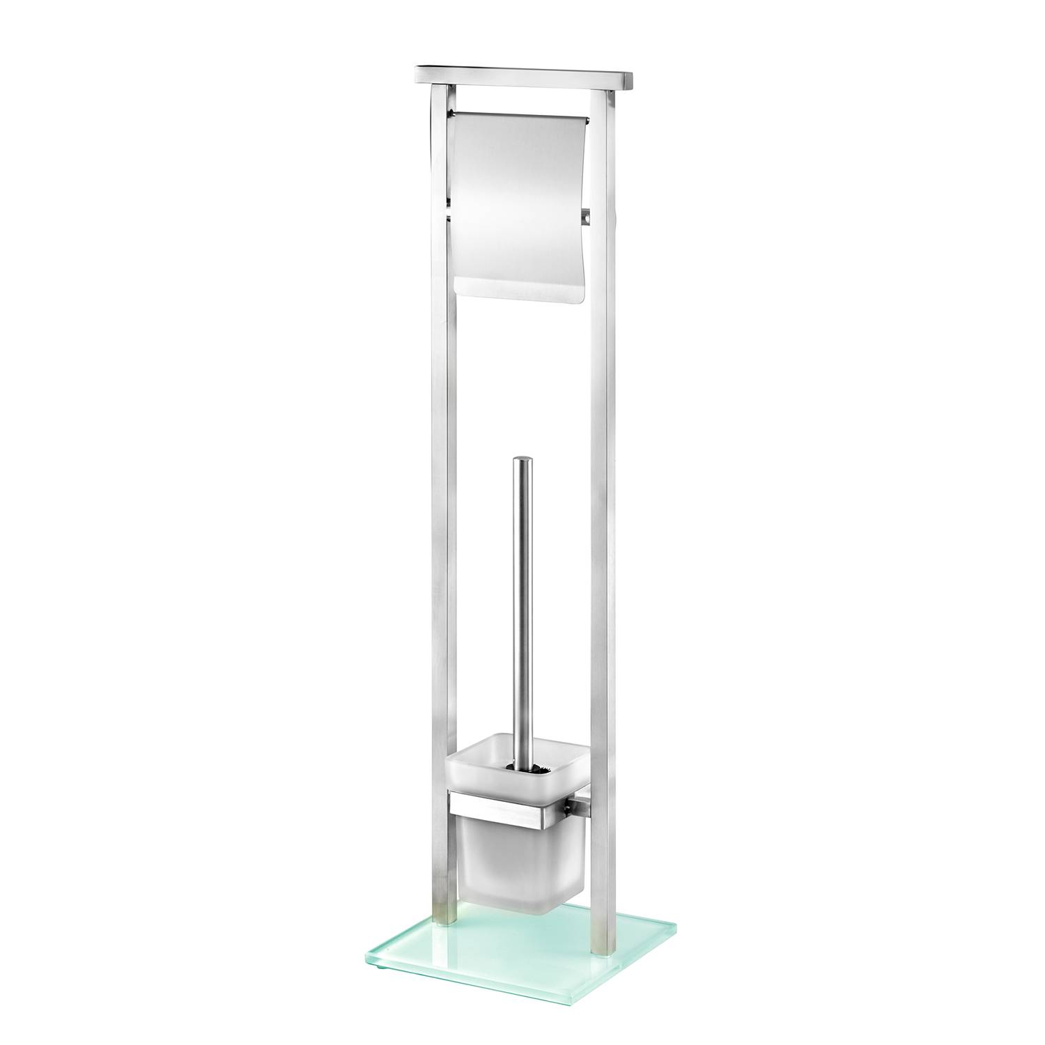 Debar Stand-WC-Garnitur Silber