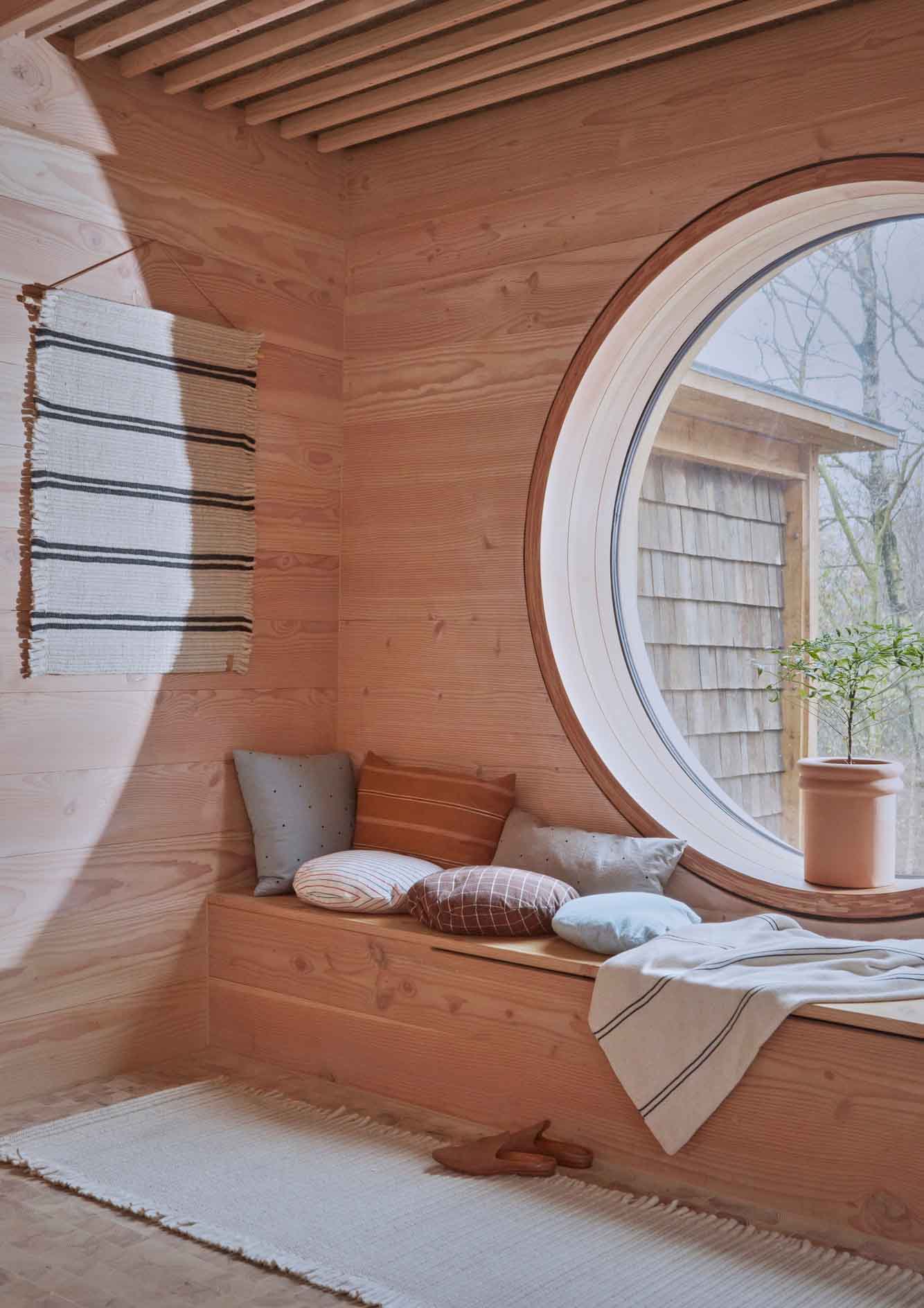 Kyoto Kissenbezug Baumwolle Hellblau