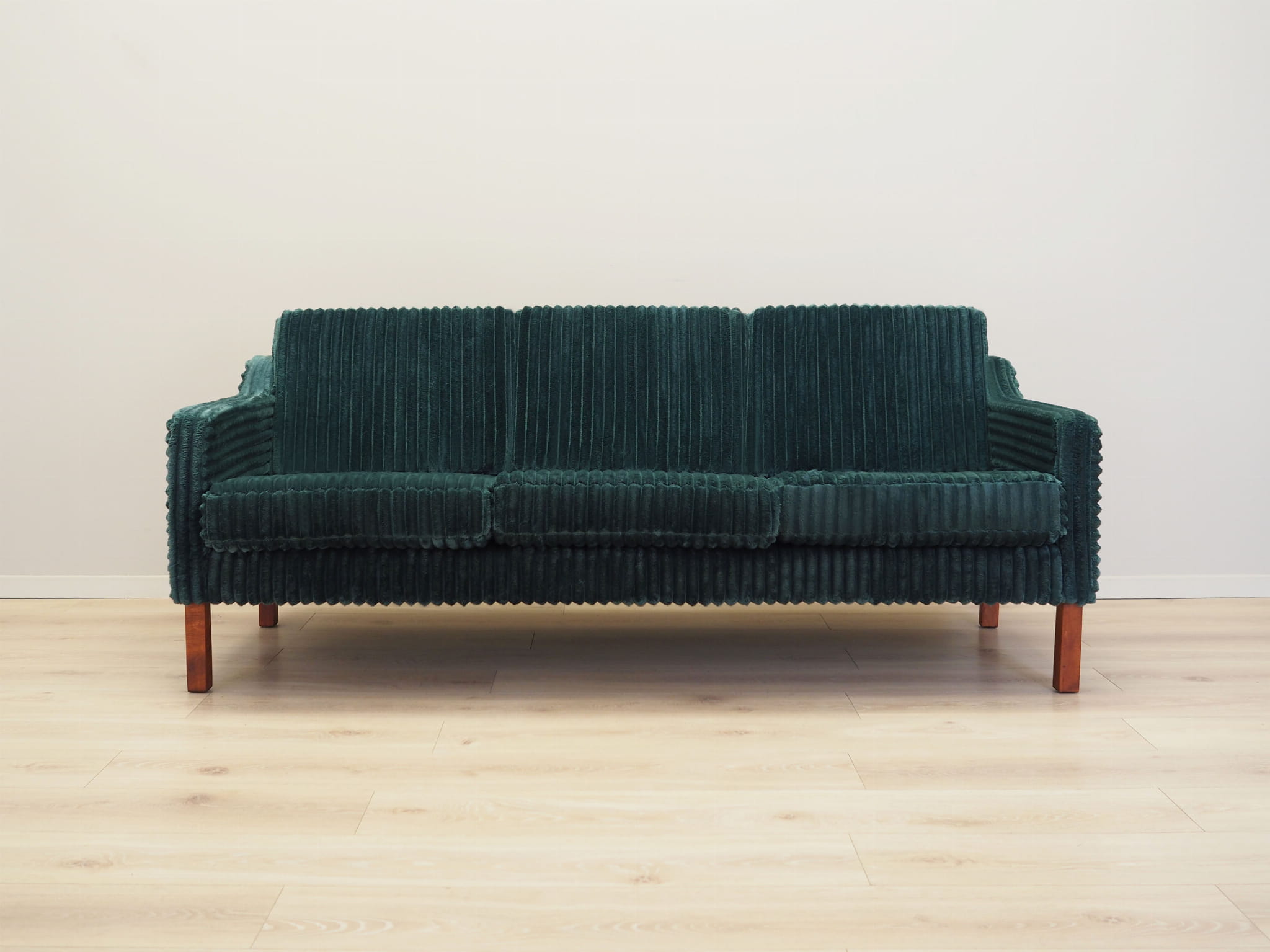 Vintage Sofa Samt Grün 1970er Jahre