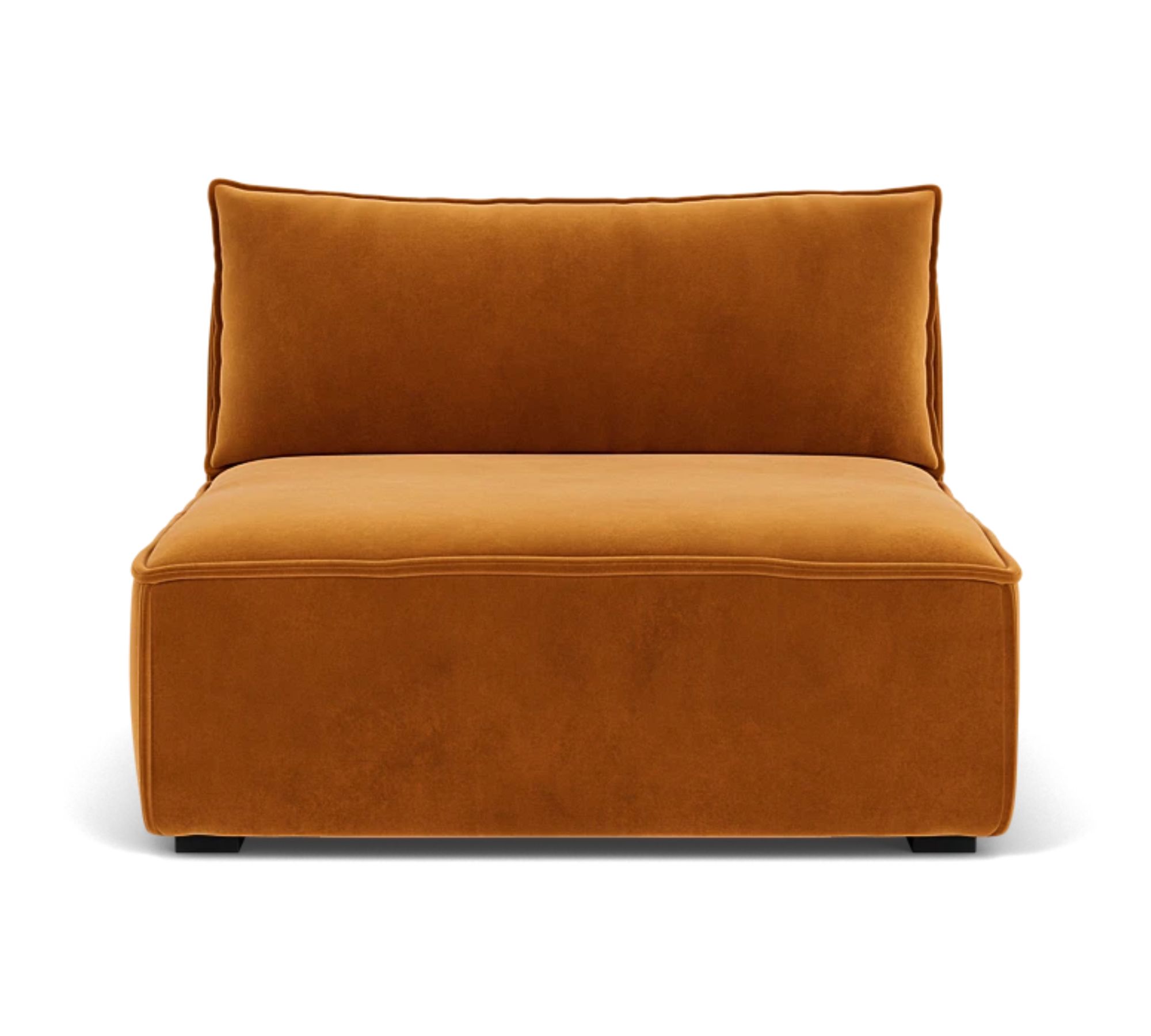 Daphne 1-Sitzer Modul Velour Matt Amber