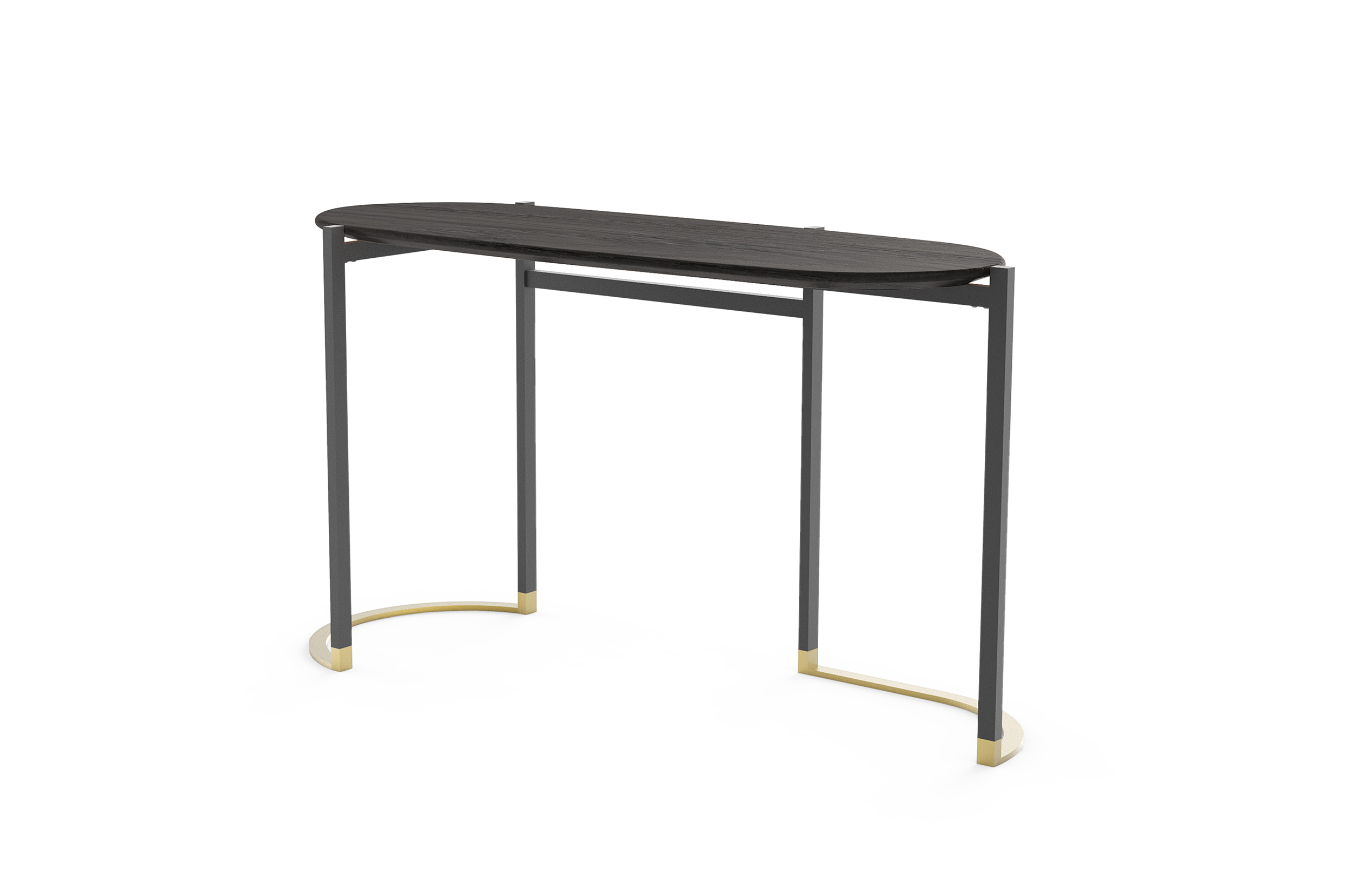 BLINK Console table steel wood veneer