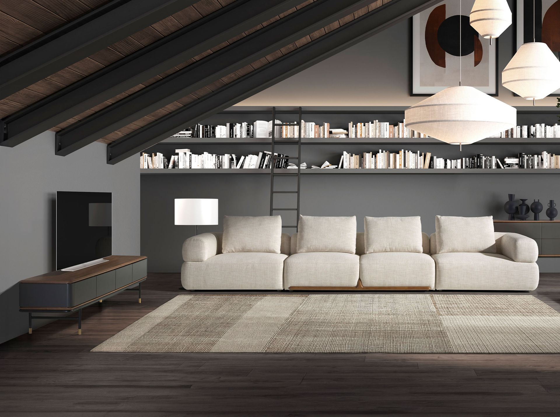 TV stand Grey