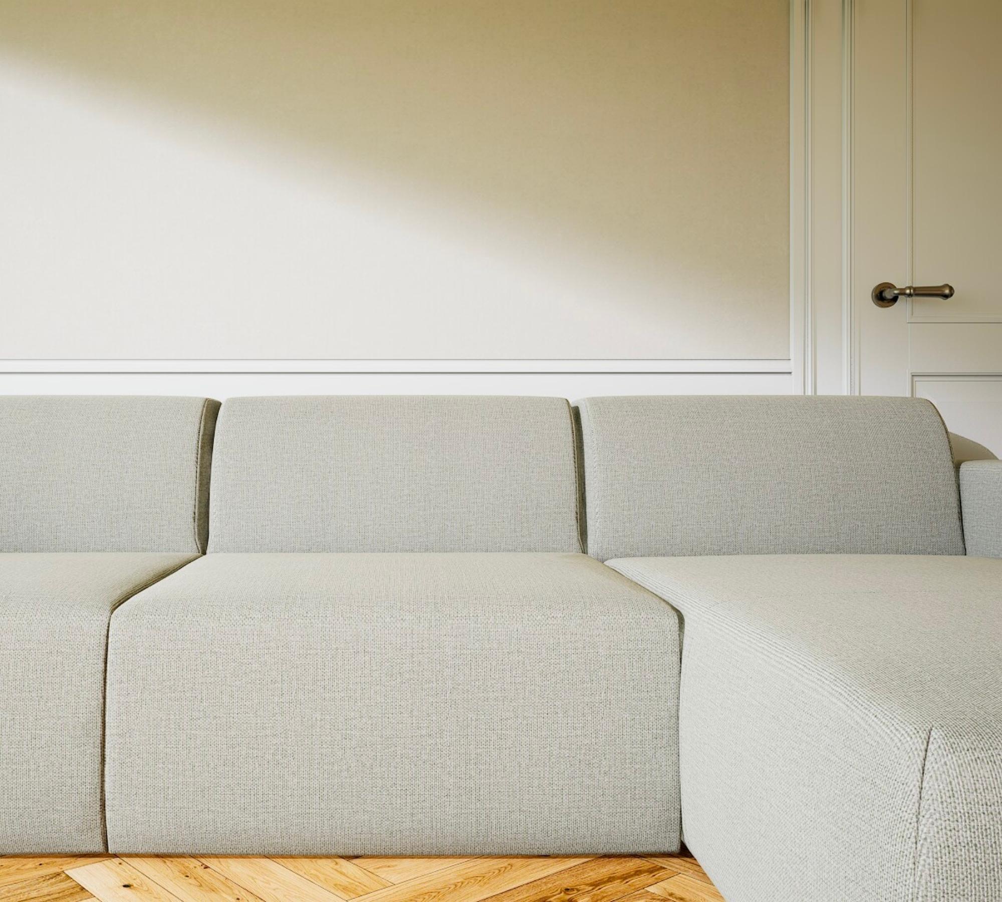 Pyllow Ecksofa Récamiere Rechts Lichtgrau