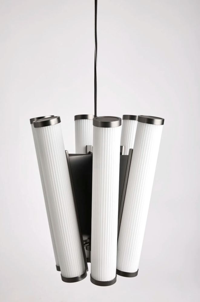 Deco Pendelleuchte Opalglas Eisen Ø40 cm