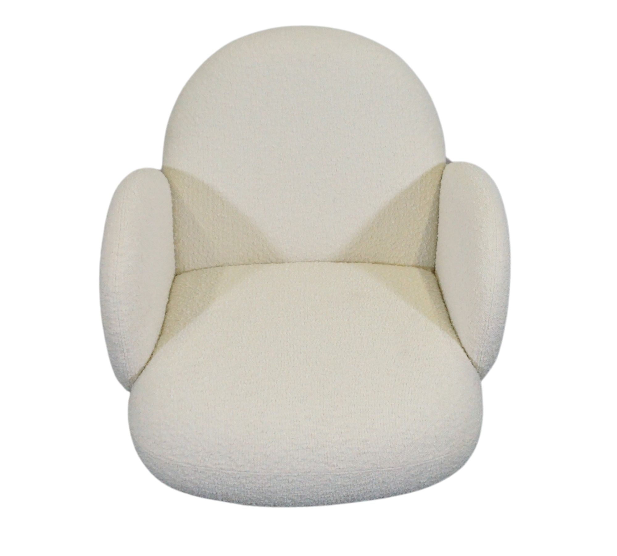 Bonnie Sessel Bouclé Metall Off White