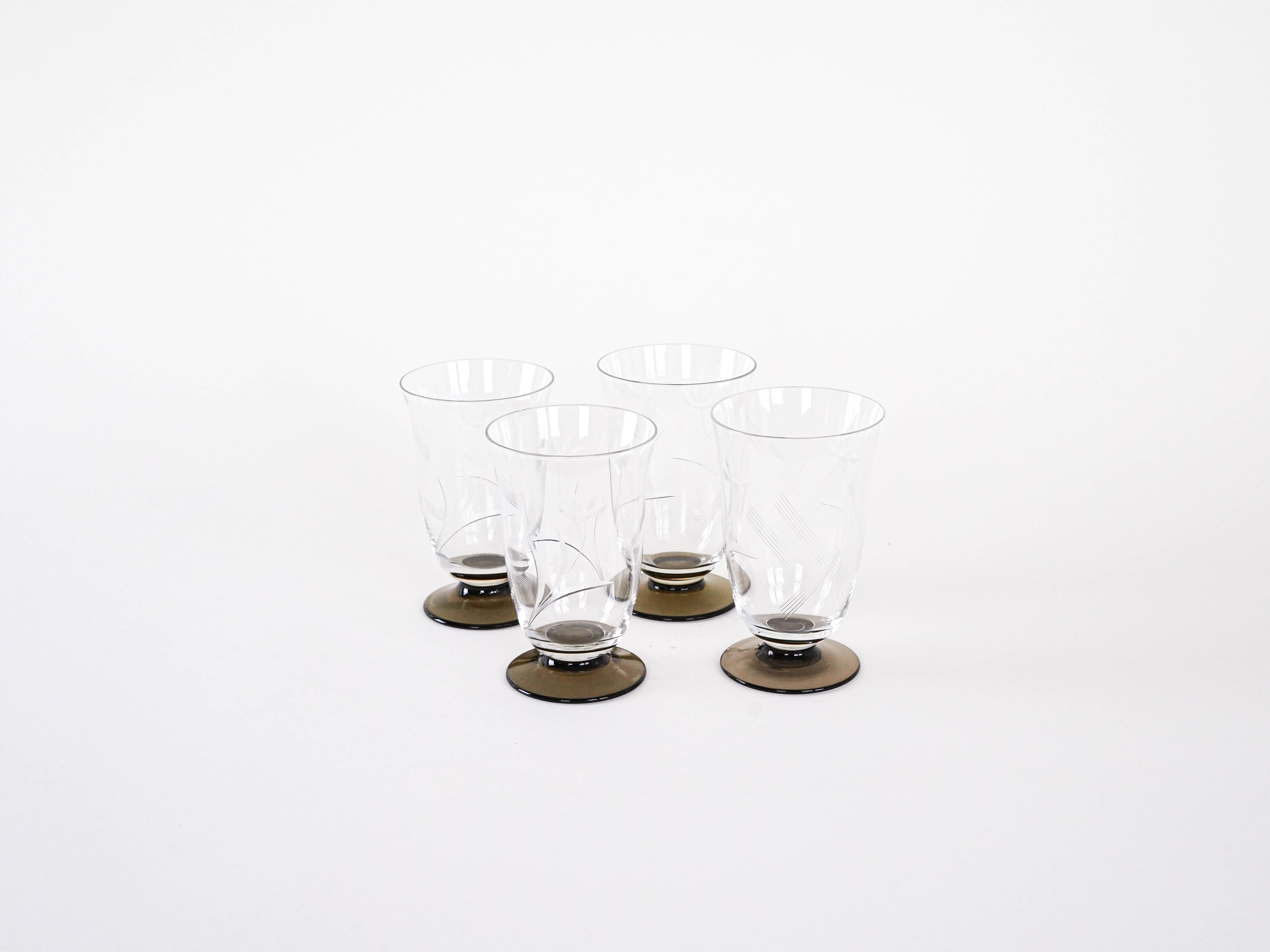 4x Gläser Transparent