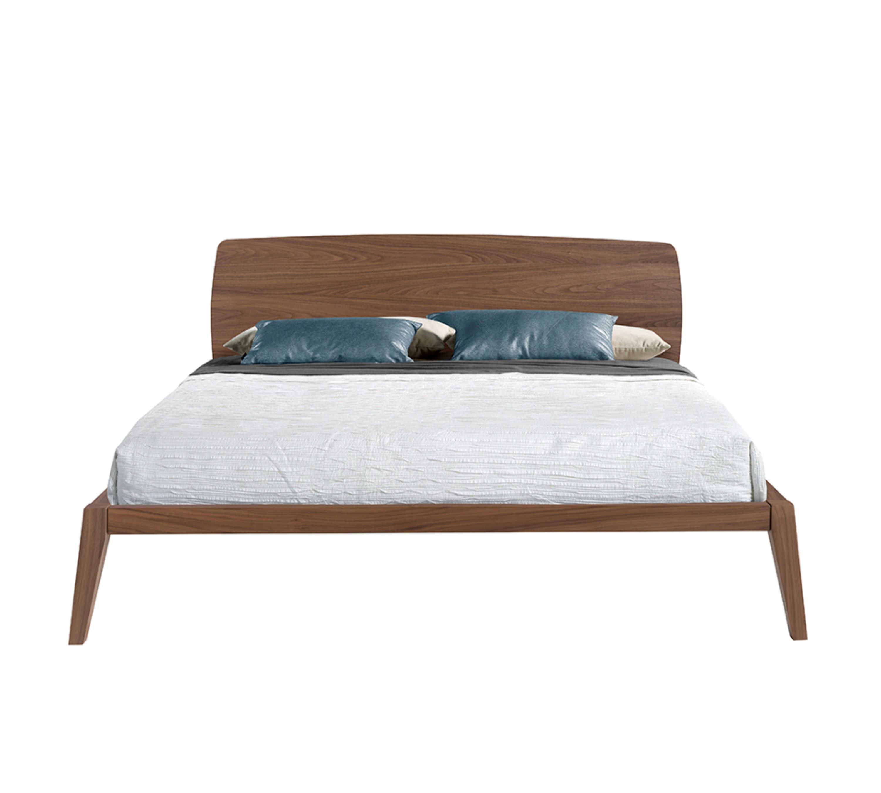 Bett Walnussholz Braun 