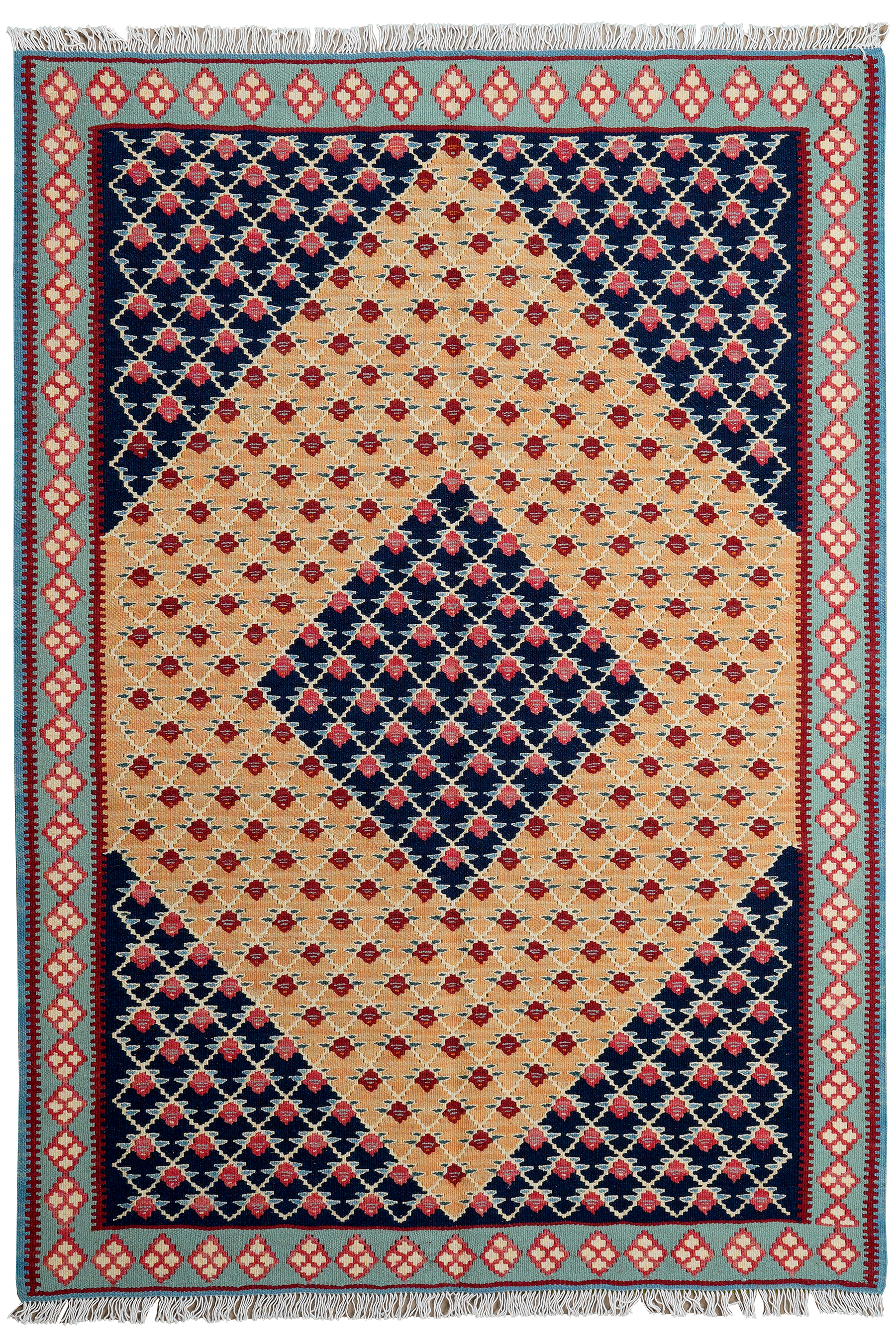 Kelim Senneh Rug Multi-colored
