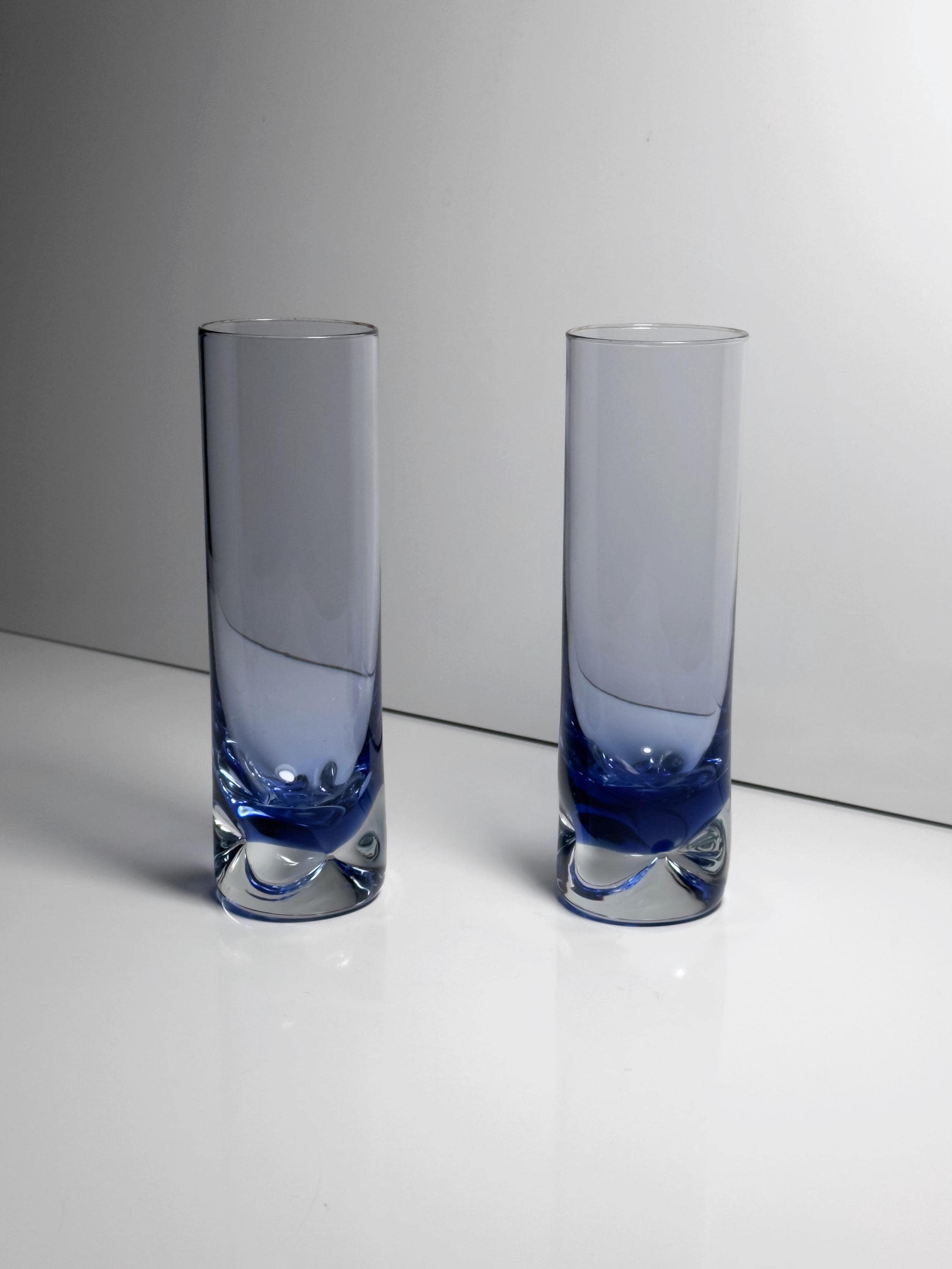 6x Vintage Trinkglas Muranoglas Violett 60er Jahre