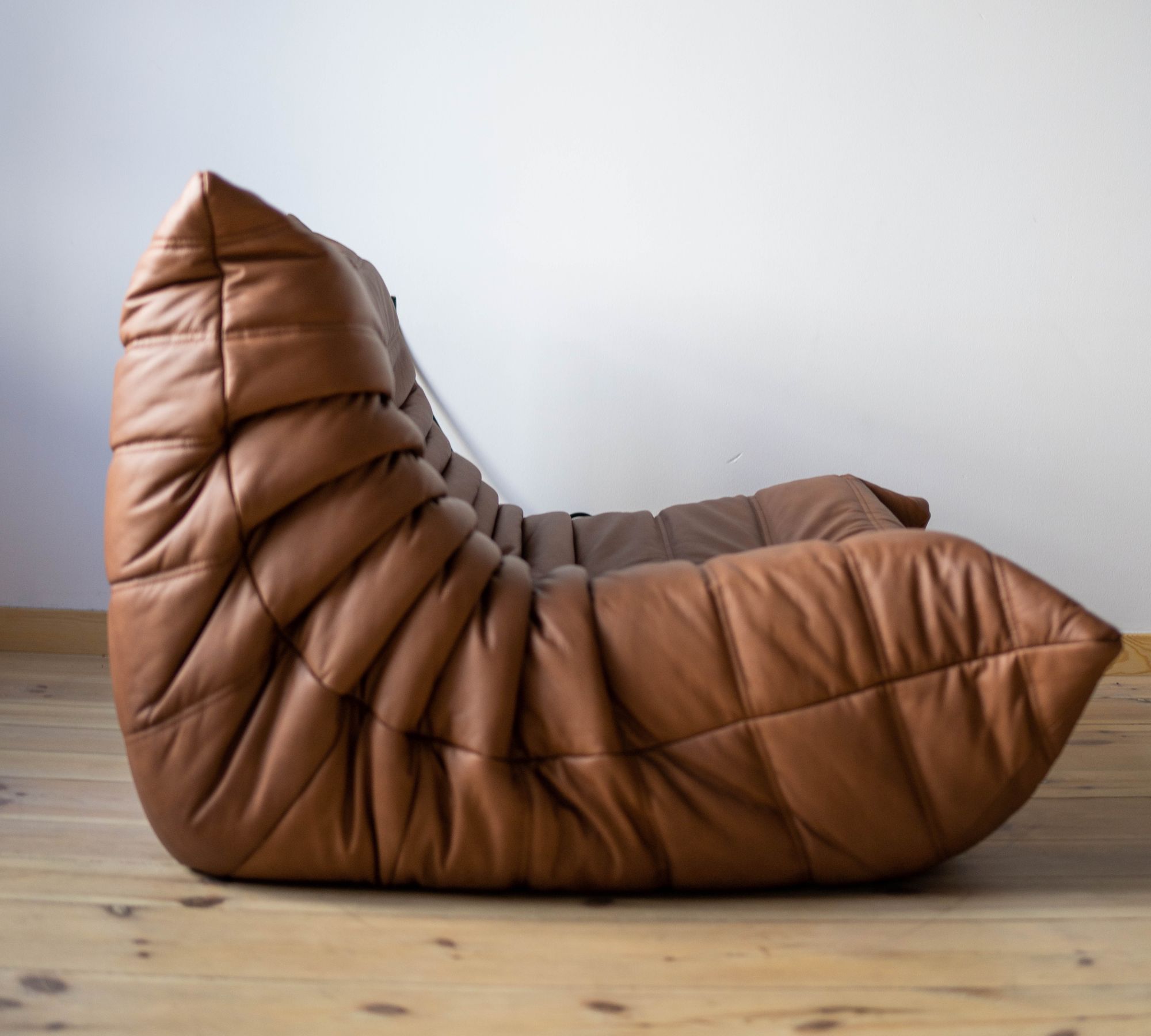 Togo Poltrona Pelle liscia Folk Brown