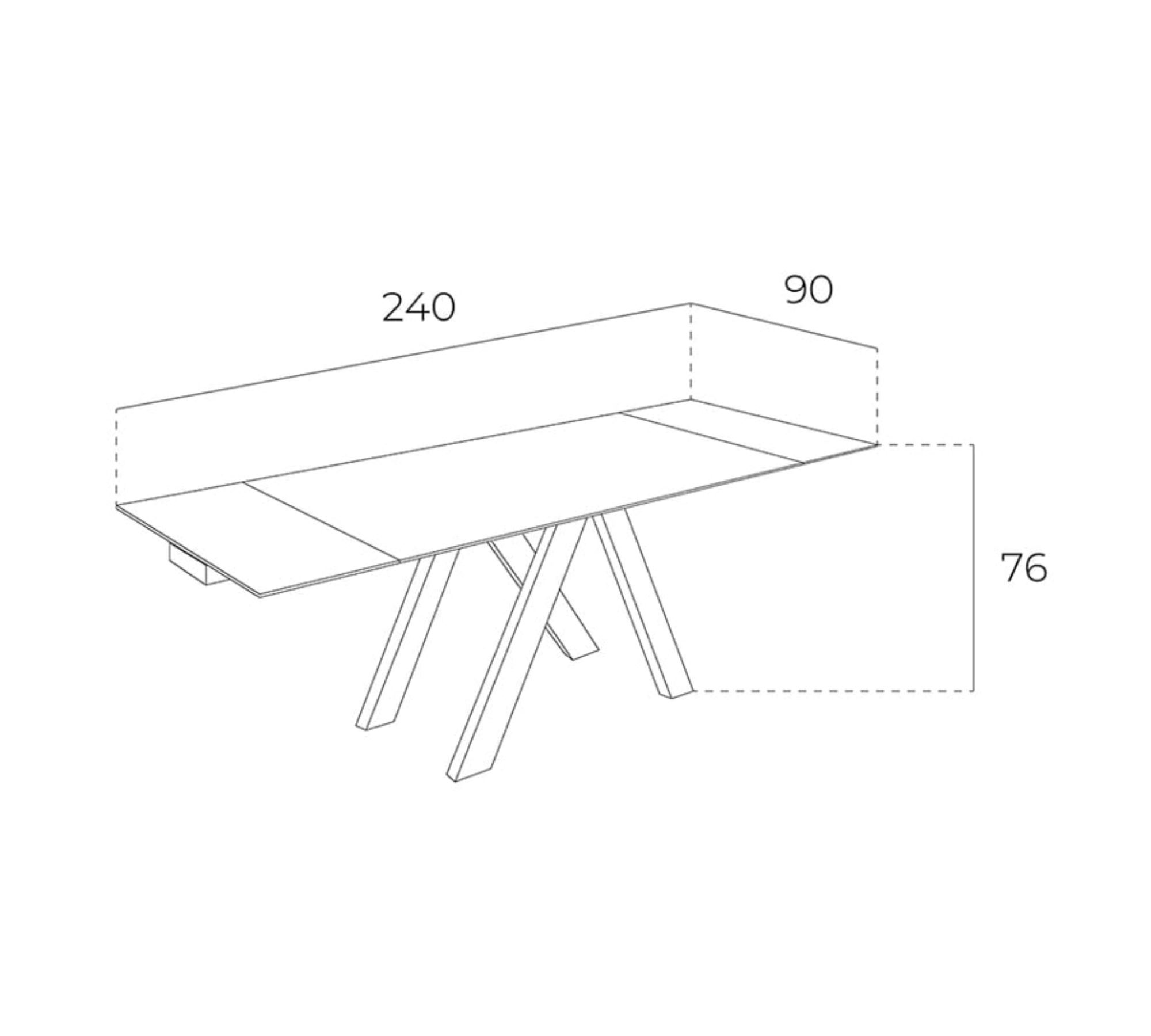 Ausziehbarer Esstisch Walnussholz Glas Braun