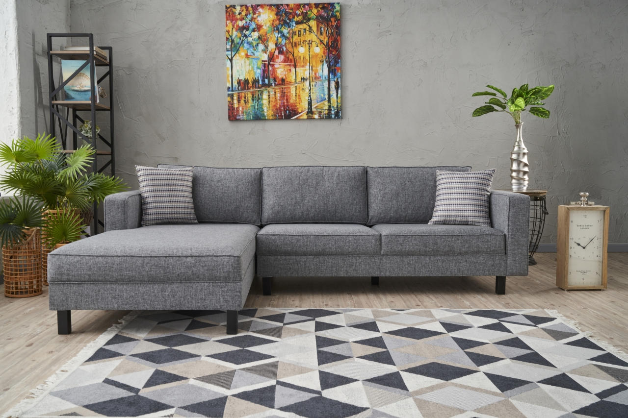 Kale Sofa Récamiere Links Grau