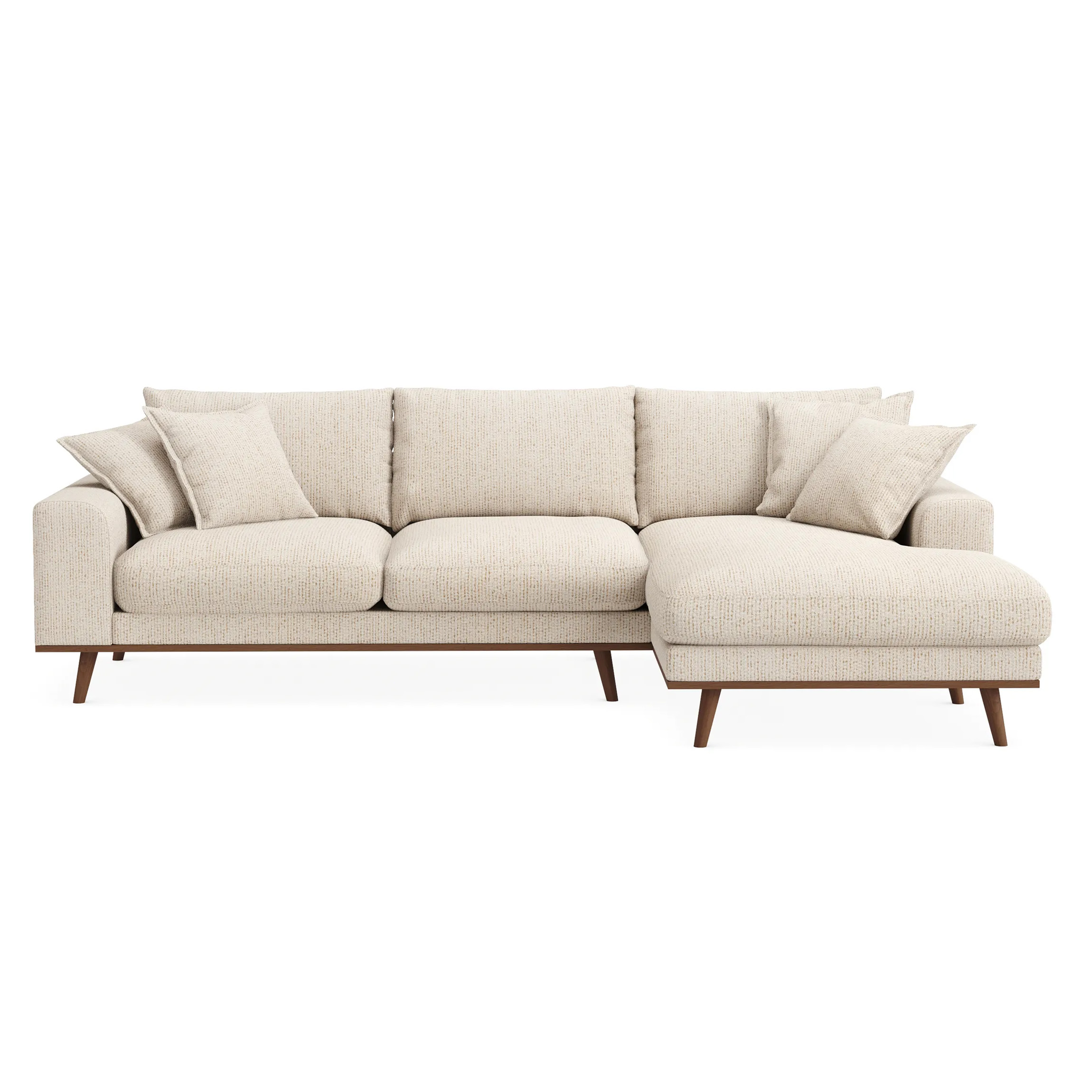 Ecksofa Harper 3-Sitzer Rechts Beige