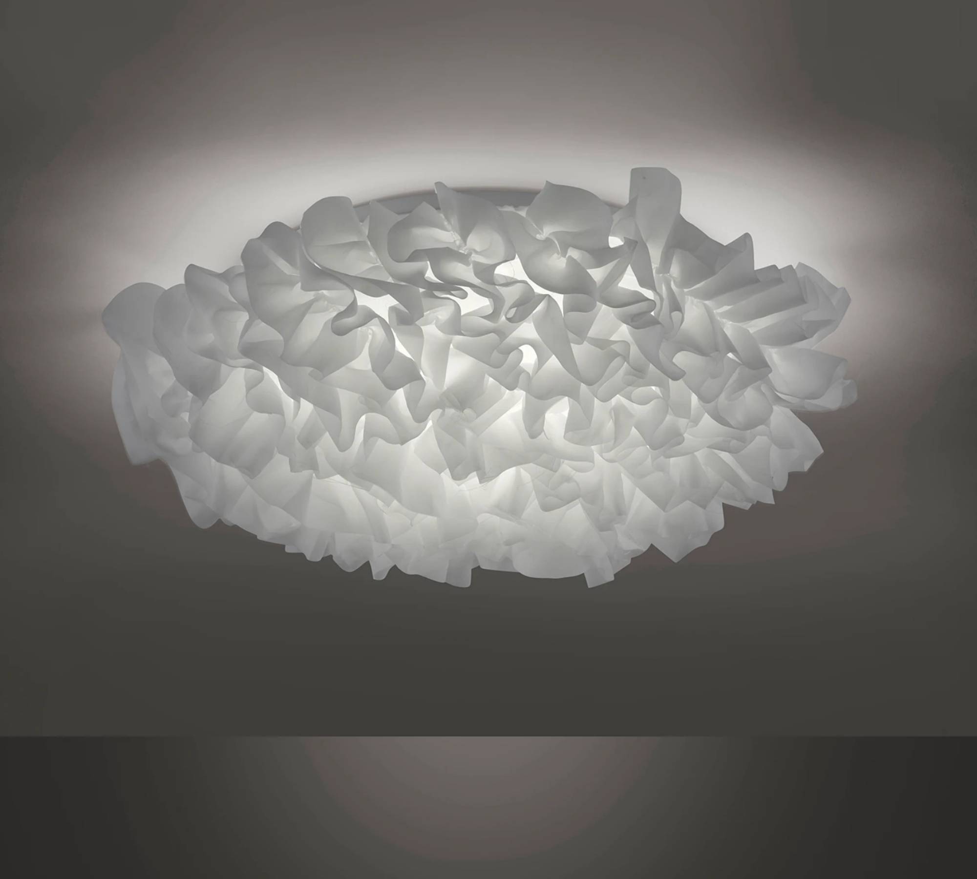 LED-Deckenleuchte Stoff / Eisen Wolke Weiß