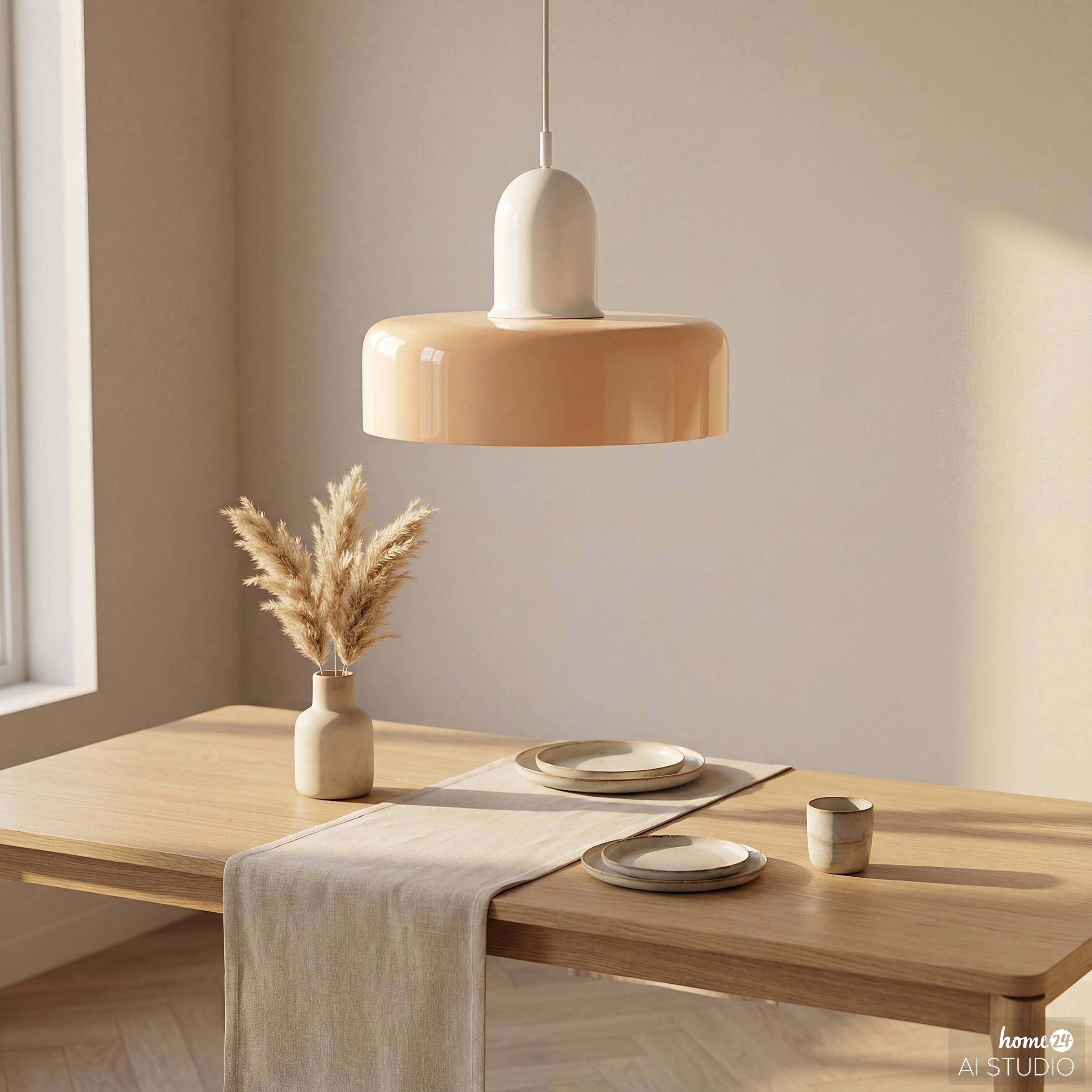 Kantha Pendelleuchte Glas Eisen Weiß