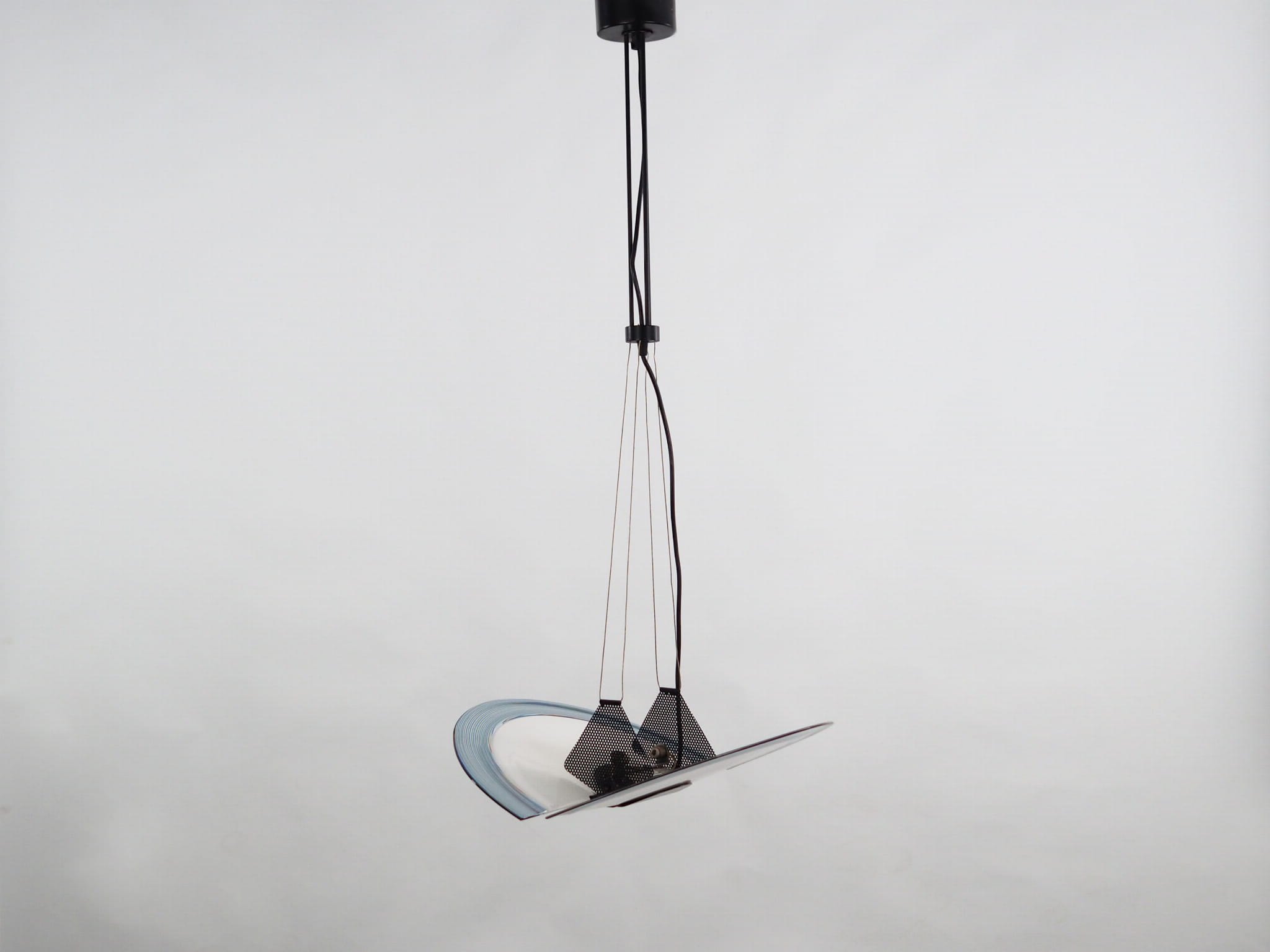 Pendant lamp Metal Glass 1990s
