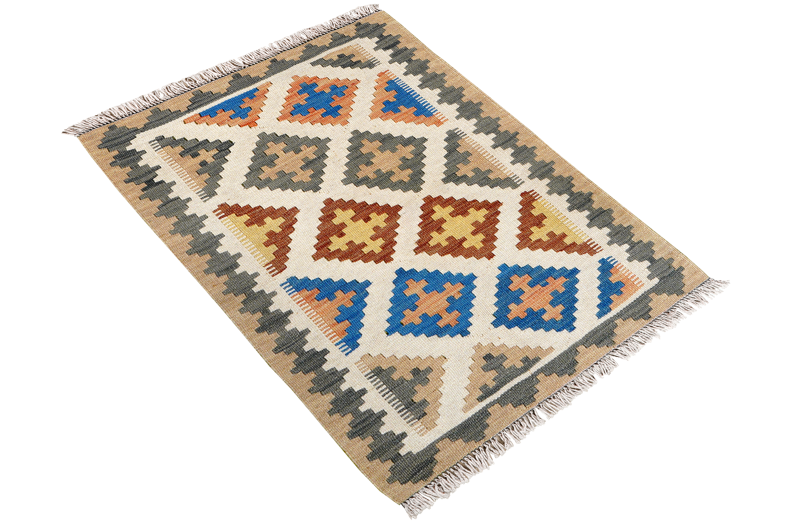 Kilim Gashgai Teppich Mehrfarbig
