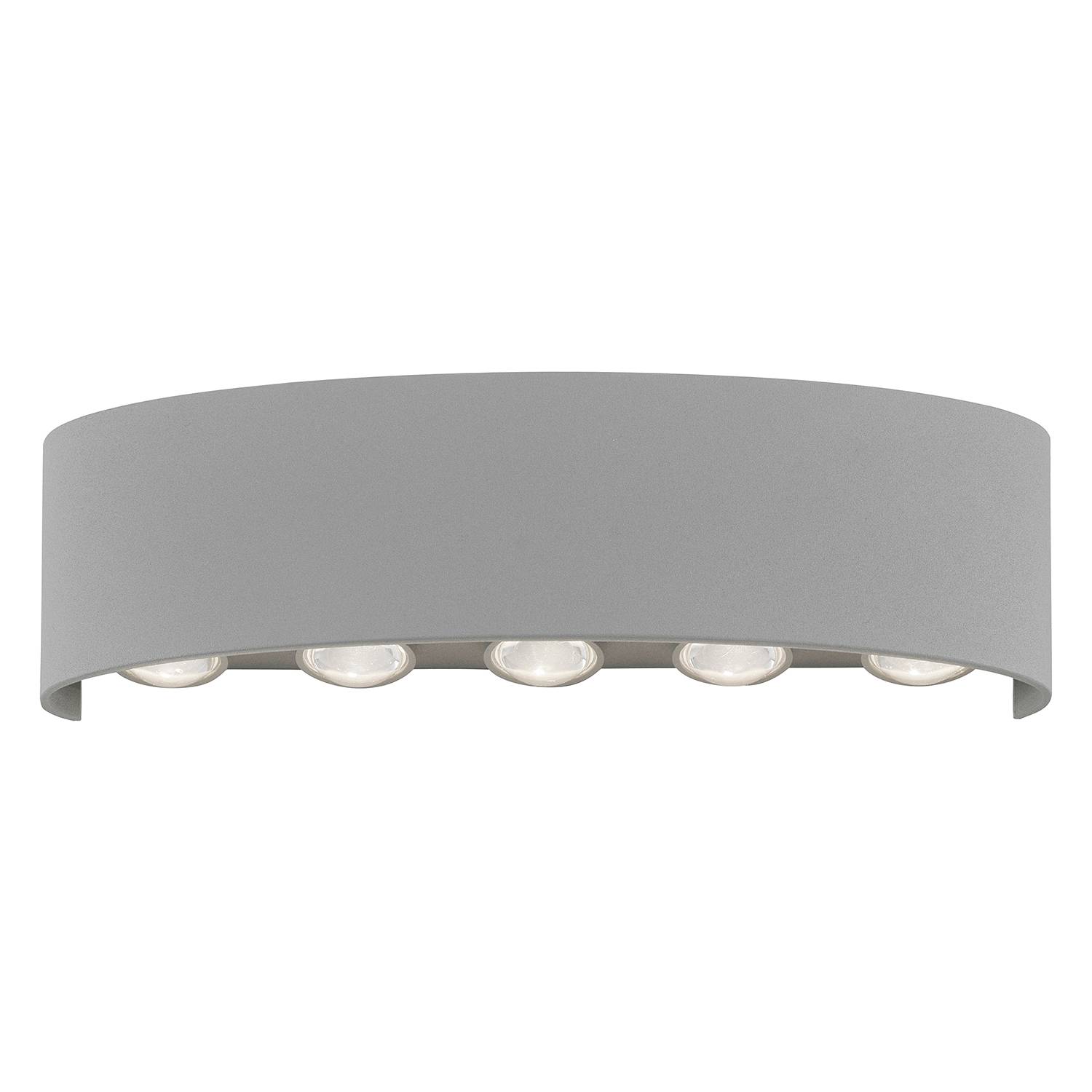 LED-Wandleuchte Carlo II 10-Flammig Silber