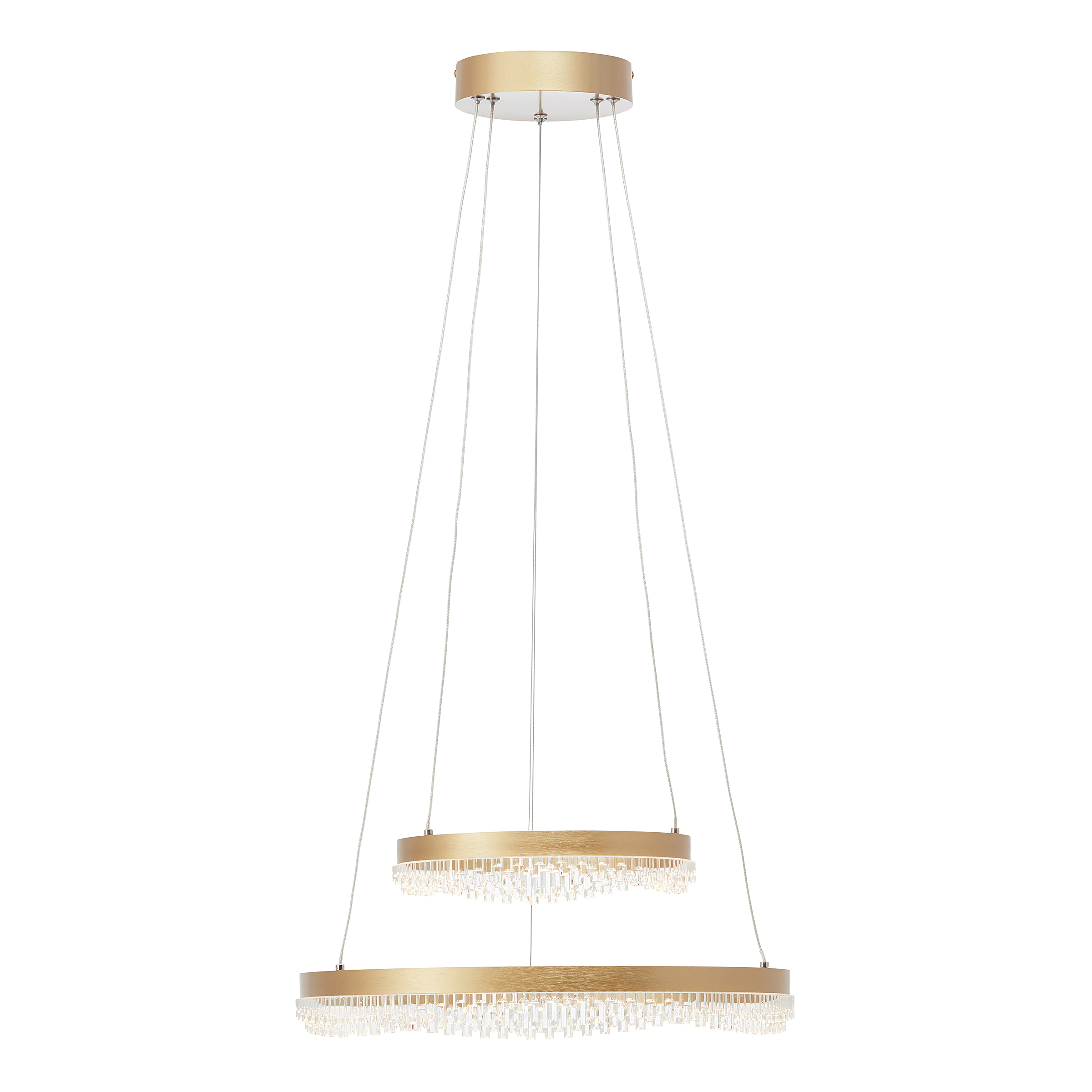 Aurora LED-Pendelleuchte Aluminium Acrylglas 2-flammig