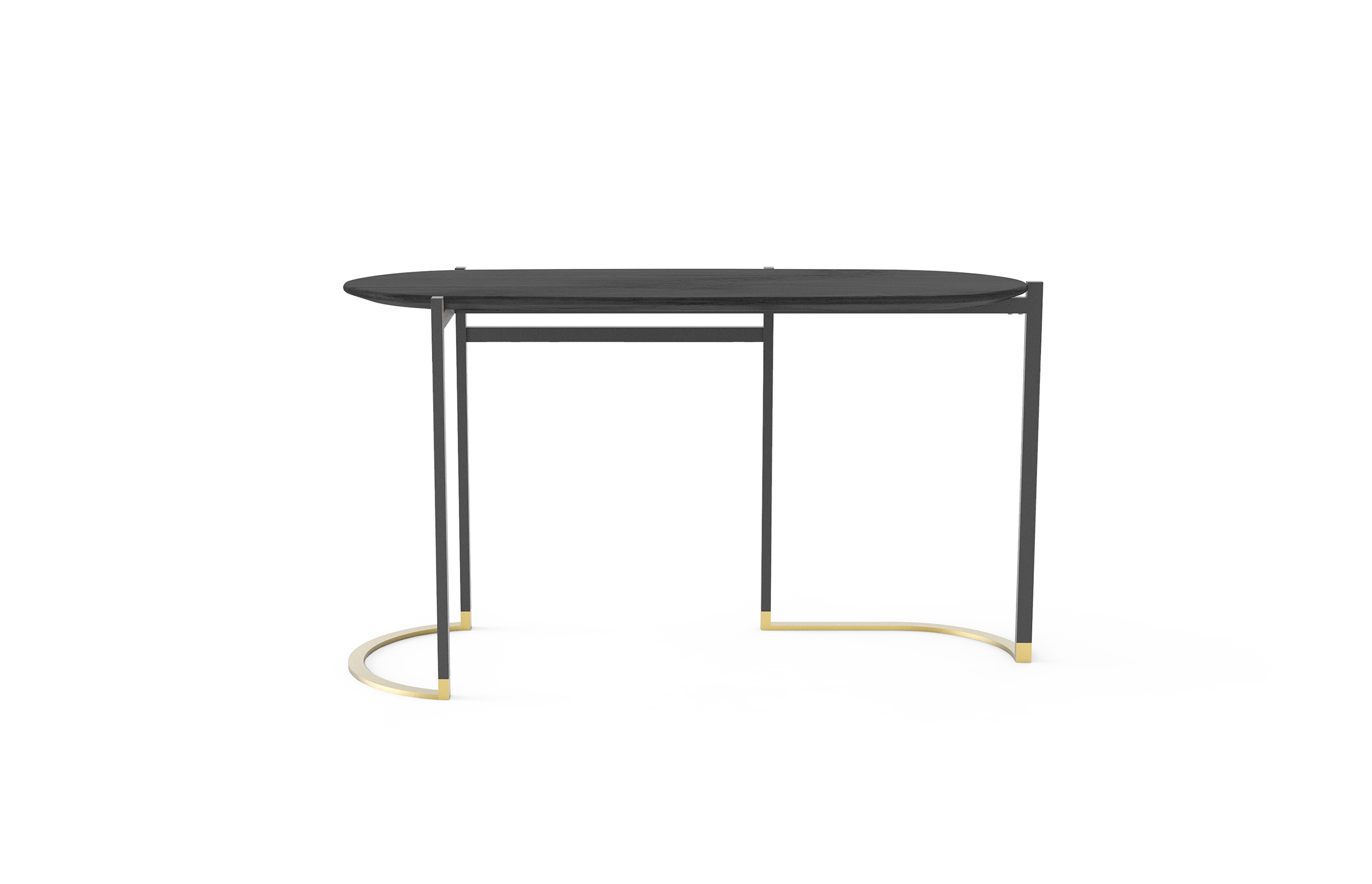 BLINK Console table steel wood veneer