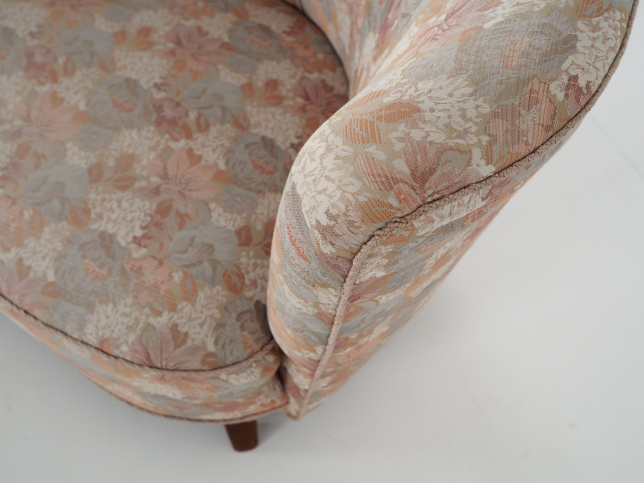 Vintage Sofa Beechwood Textile Multicolored 1970s