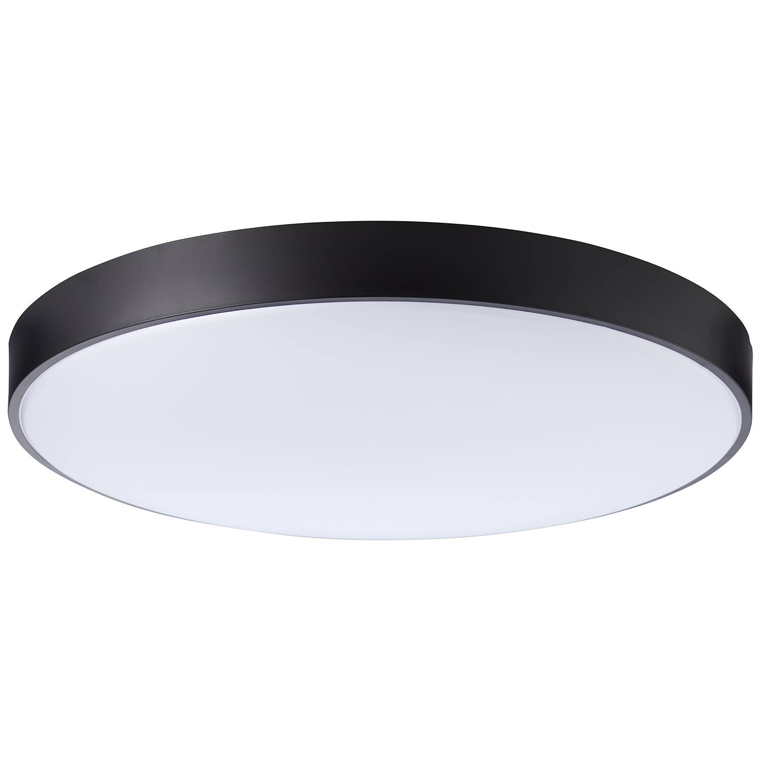 Slimline LED-Deckenleuchte Eisen Kunststoff Schwarz