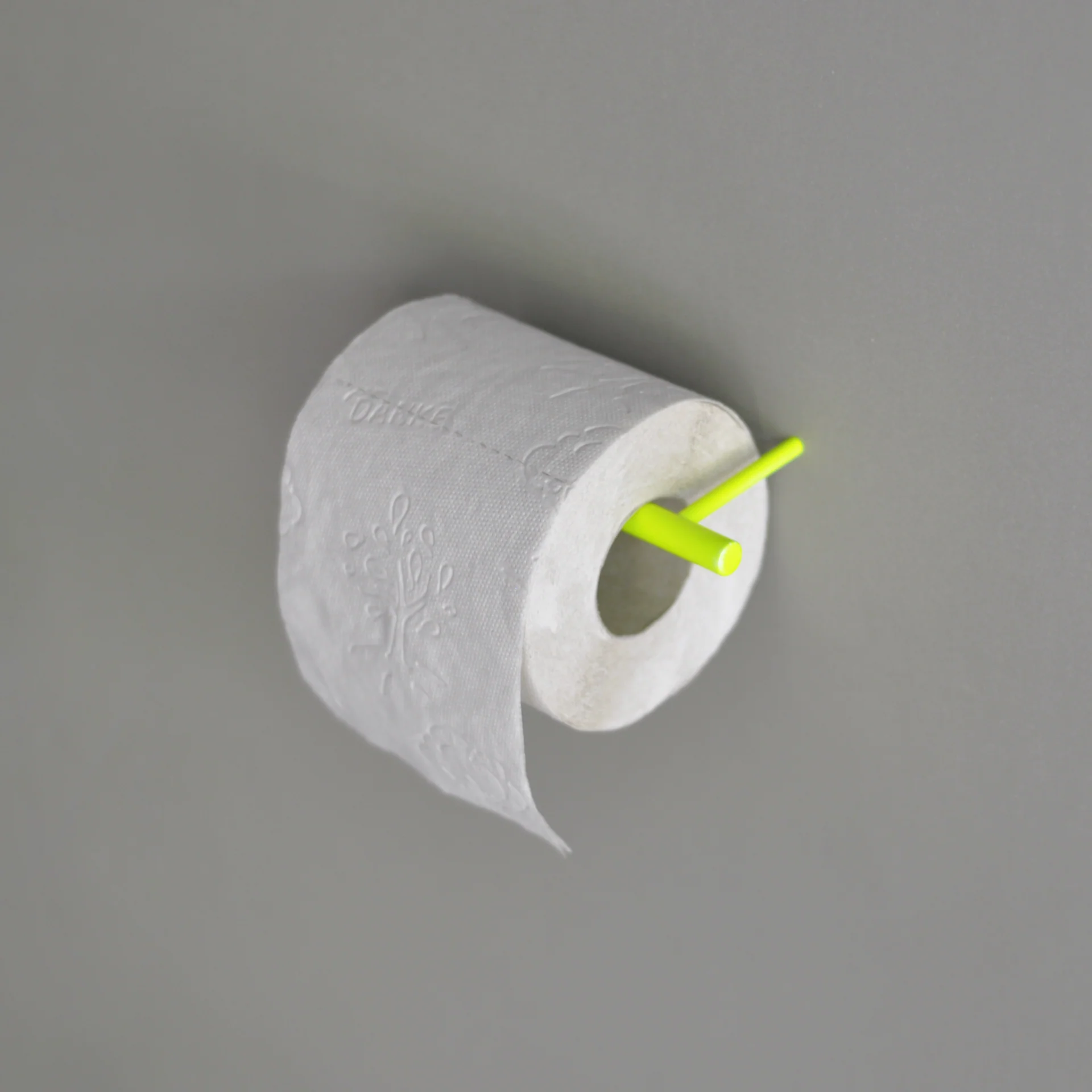 Toilettenpapierhalter Stahl Pulverbeschichtet Neongelb