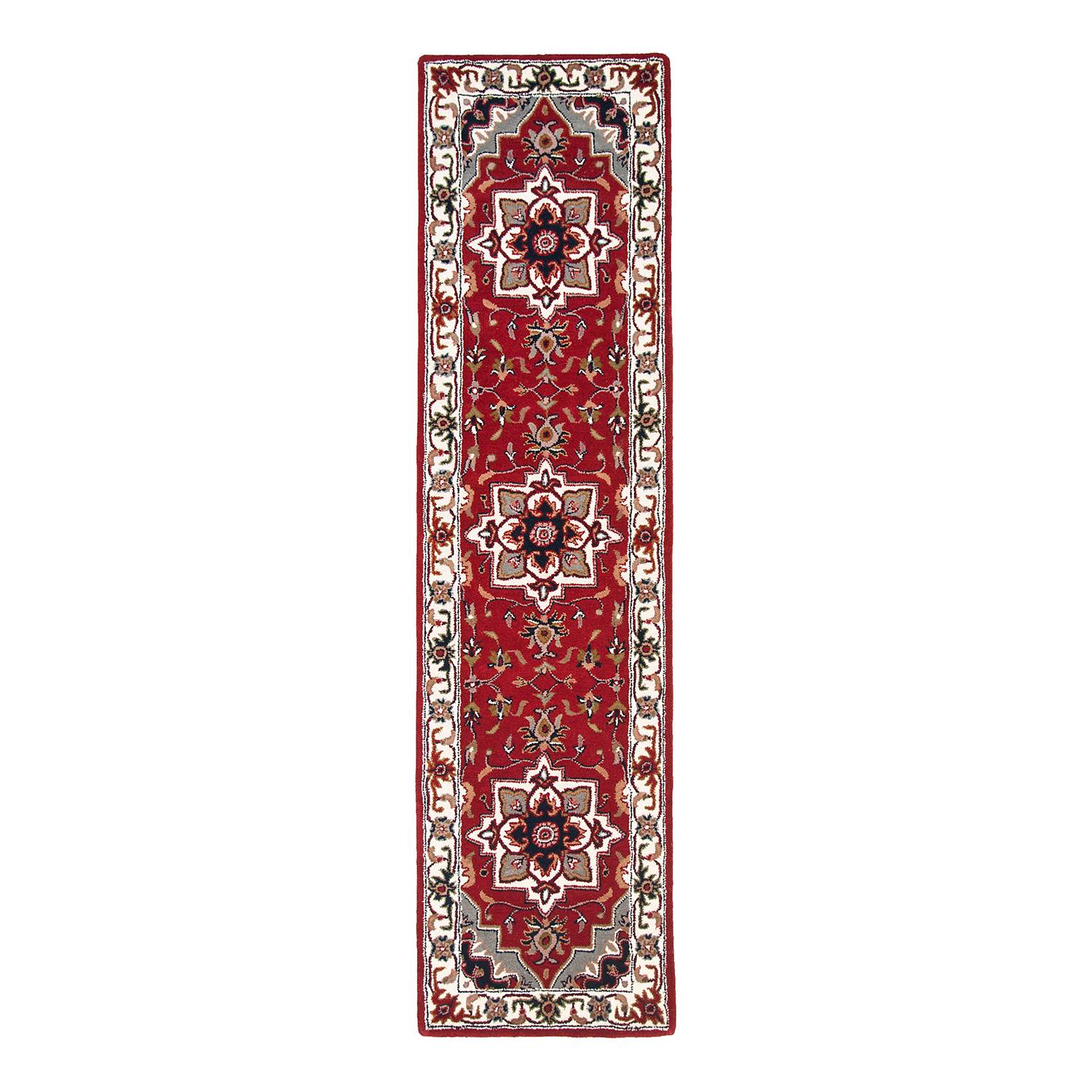 Royal Heriz Läufer Schurwolle Rot