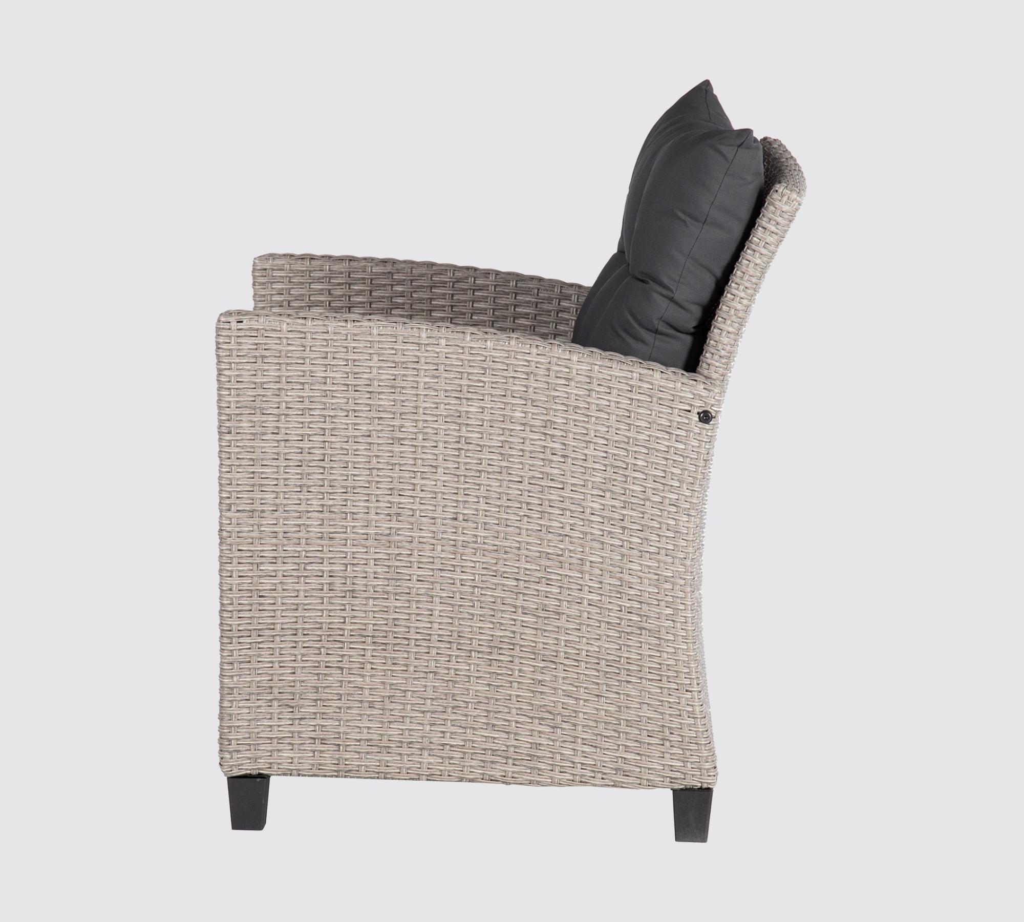 Outdoor Loungesessel Polyrattan Beige