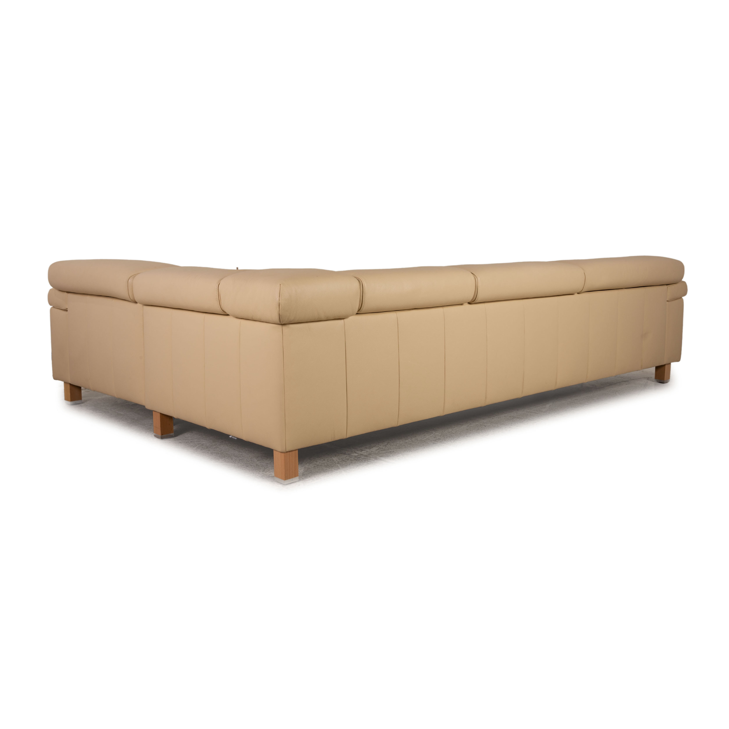 Courage Ecksofa Leder Creme