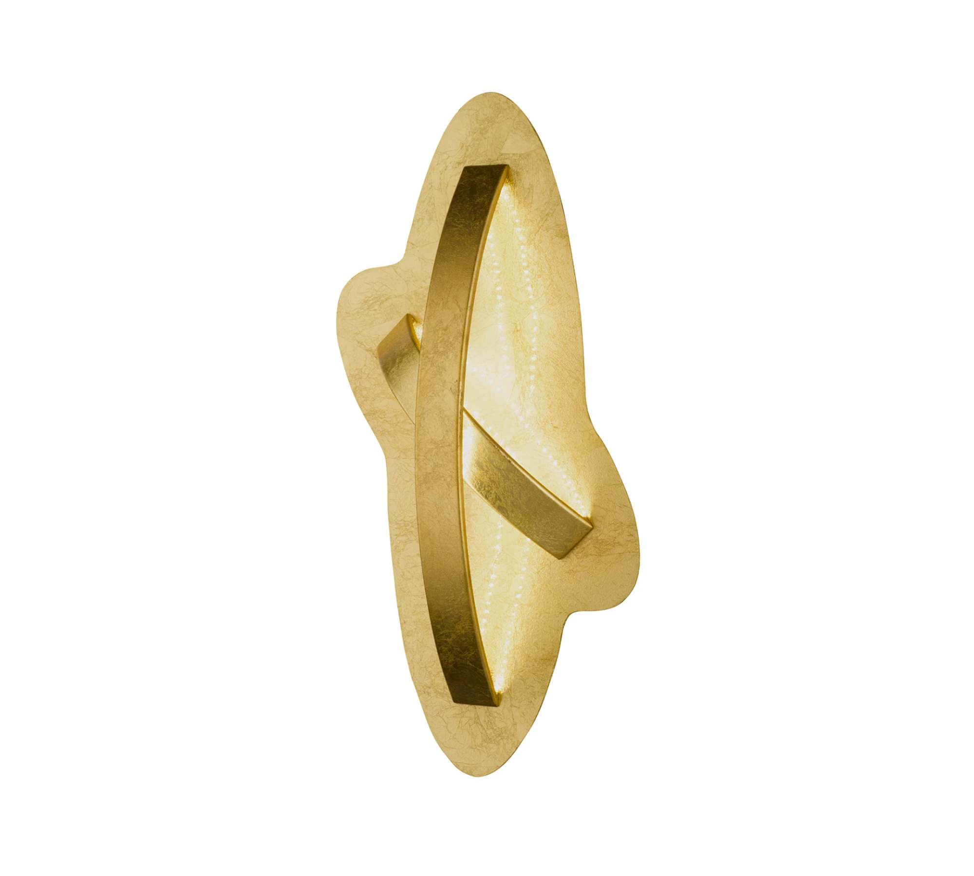 LED Deckenleuchte 1-flammig Metall Gold