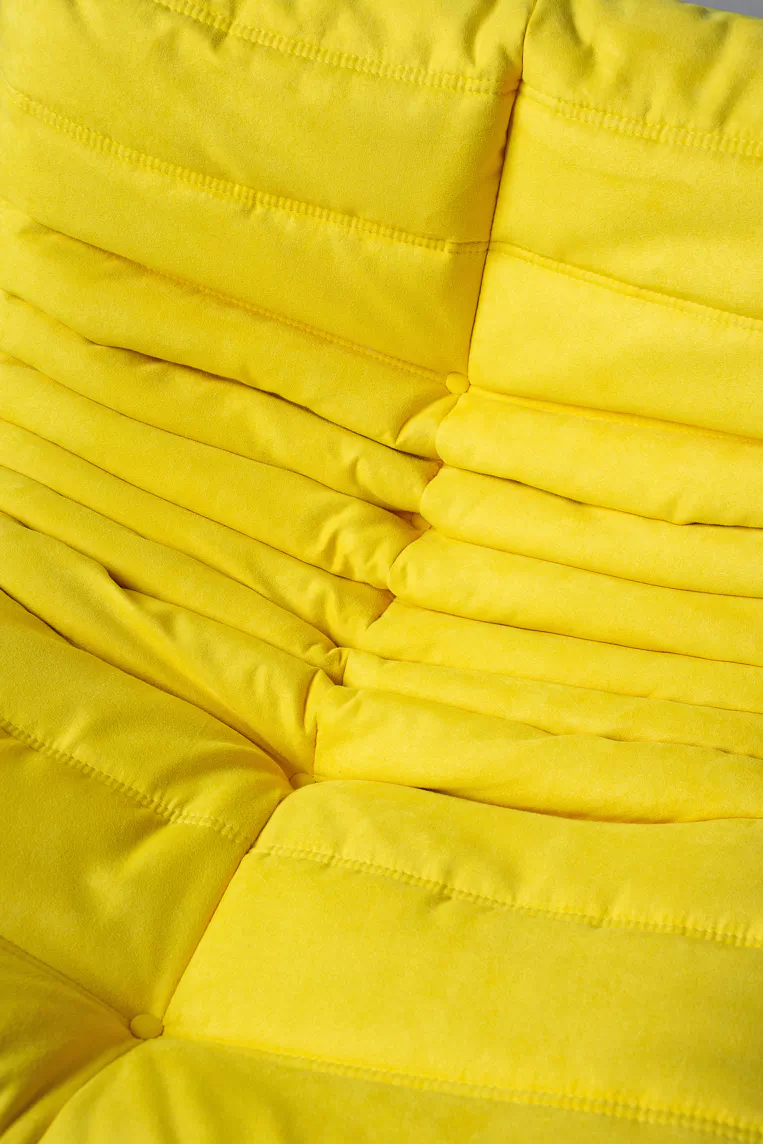 Togo Sessel Textil Zitronengelb