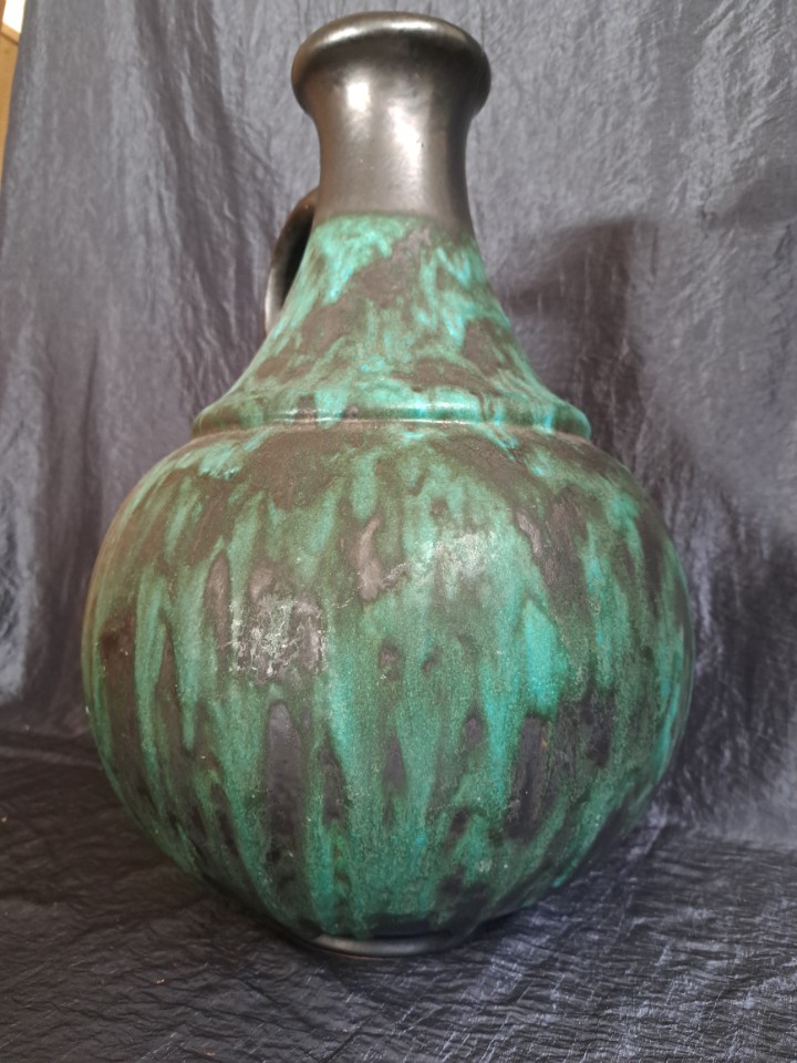 Vintage Vase Keramik Mehrfarbig