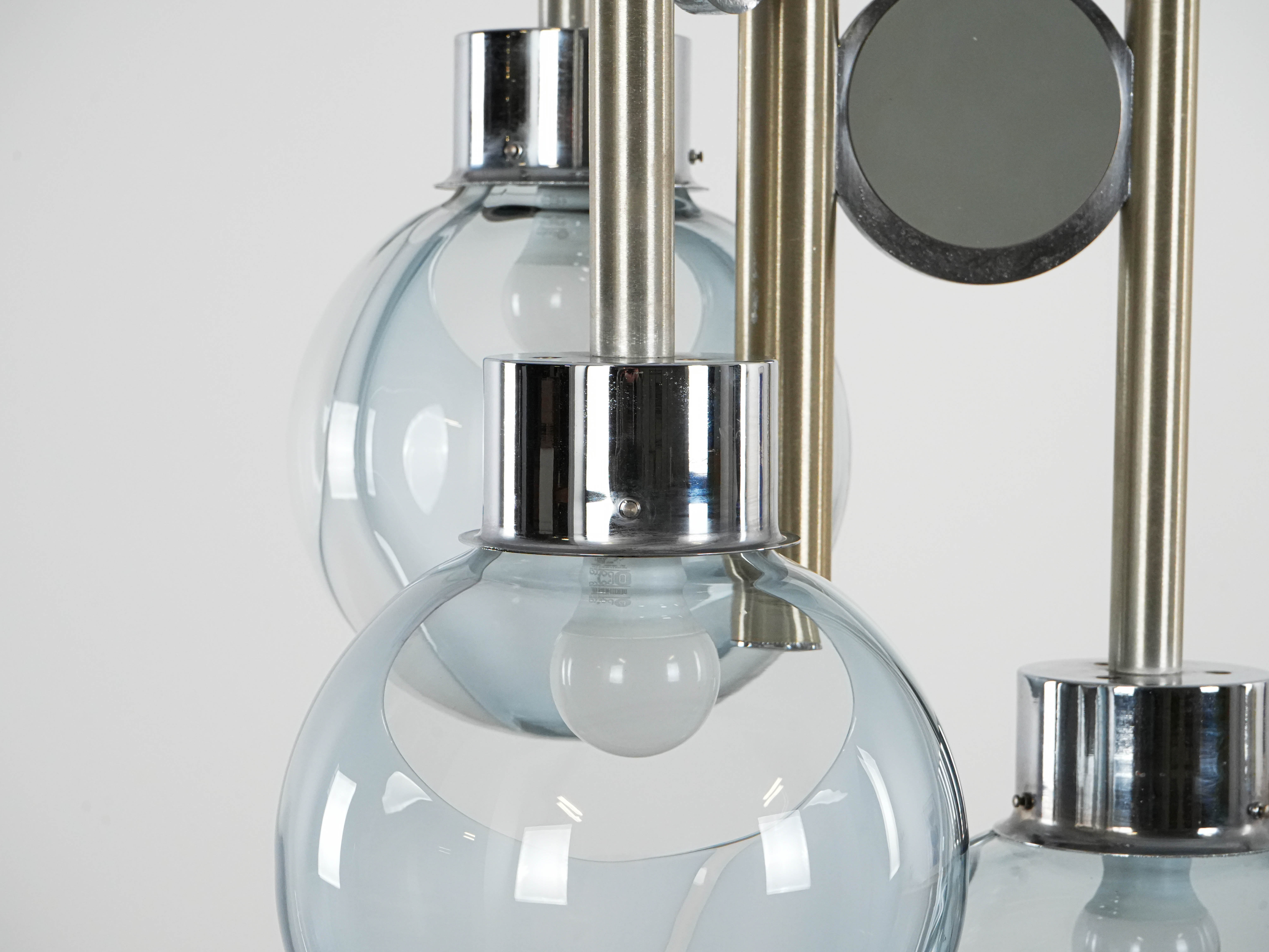 Space Age Chandelier Murano Glass 1970s