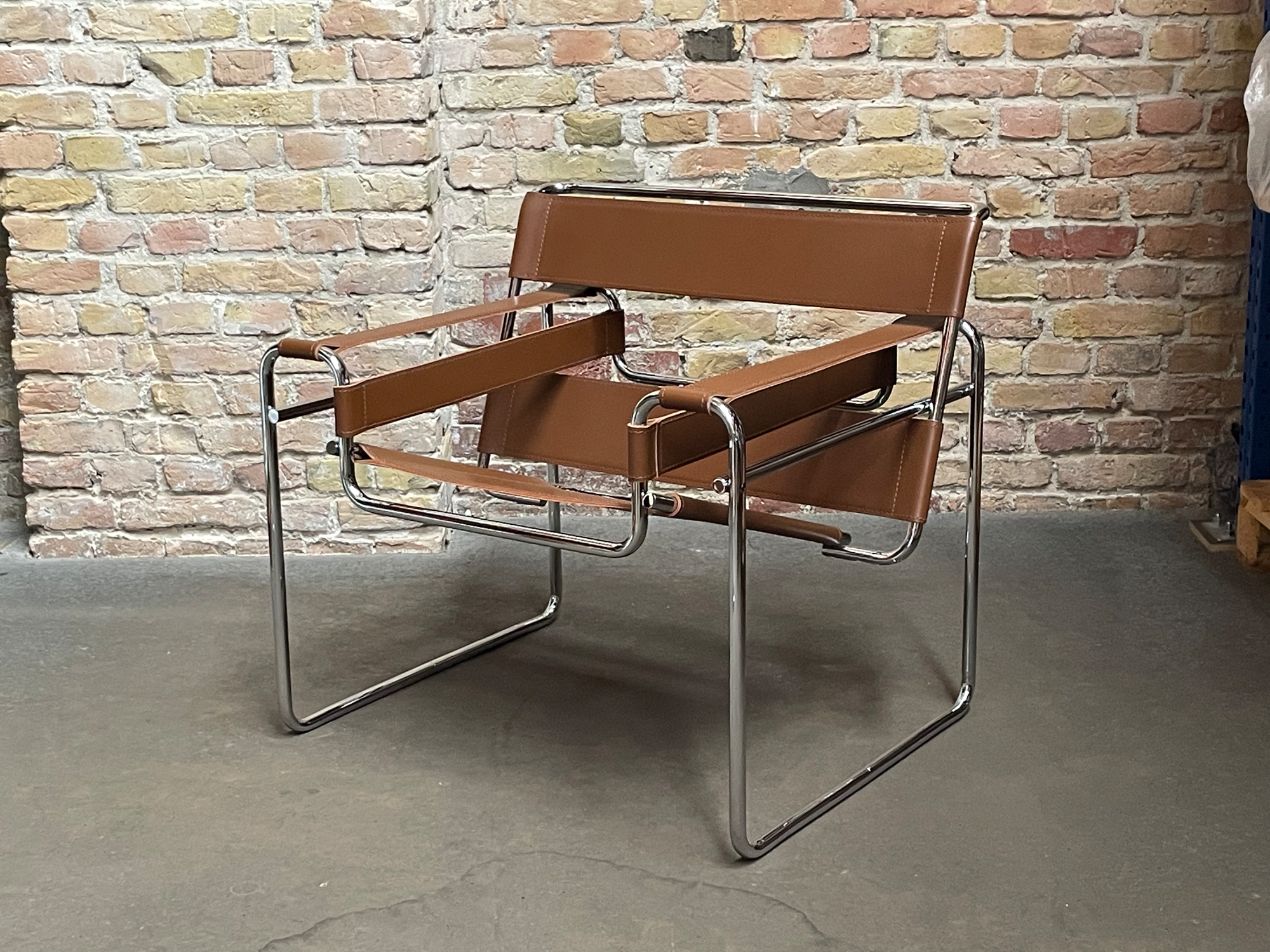 Wassily Chair Stuhl Leder Braun 