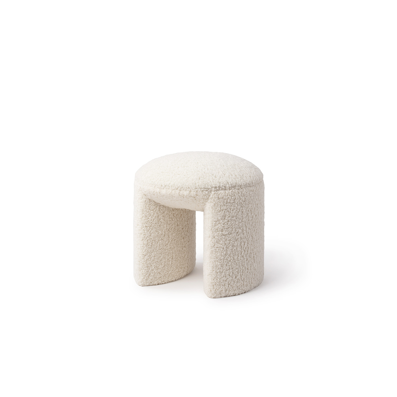 Nachii Hocker Plush Wheat 