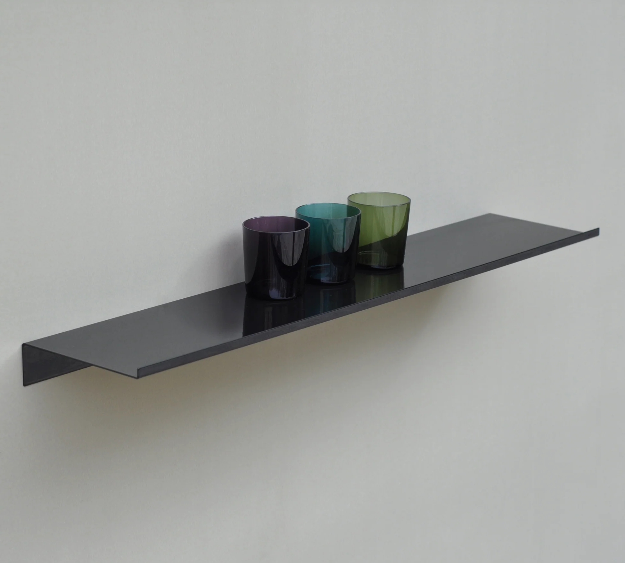 Shelf Large Steel Powder-coated Black