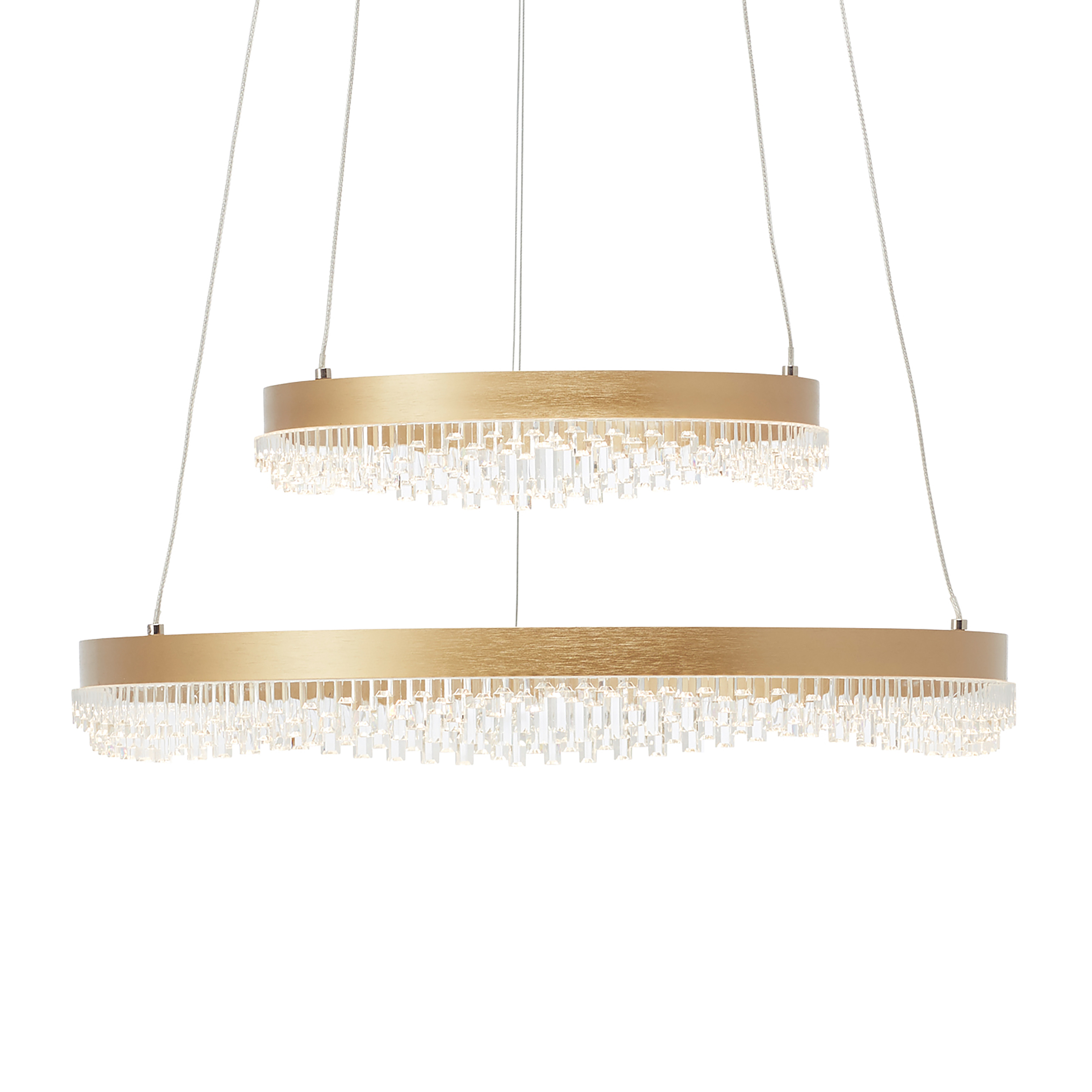 Aurora LED-Pendelleuchte Aluminium Acrylglas 2-flammig