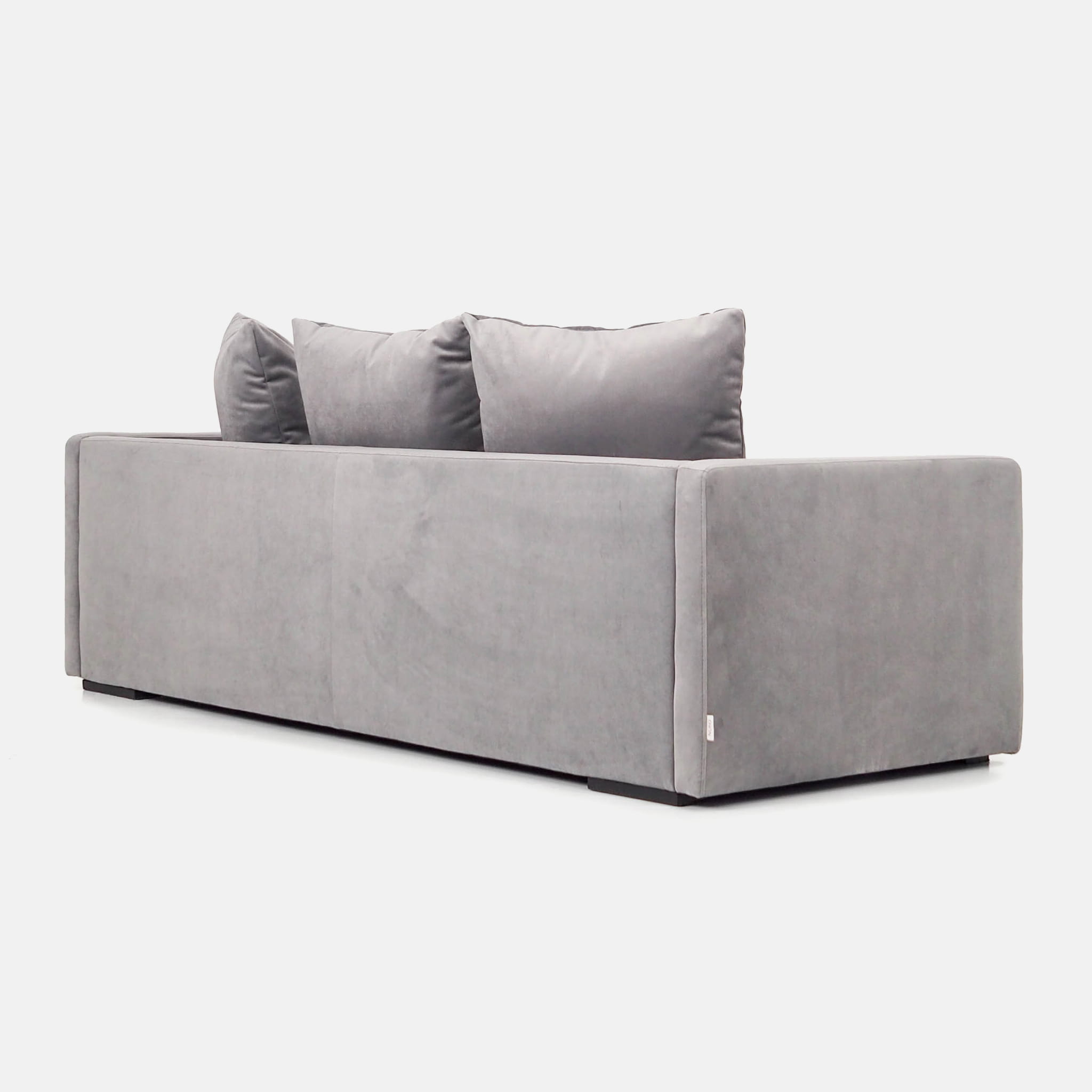Kopenhaga Sofa 3-Sitzer Velour Silber